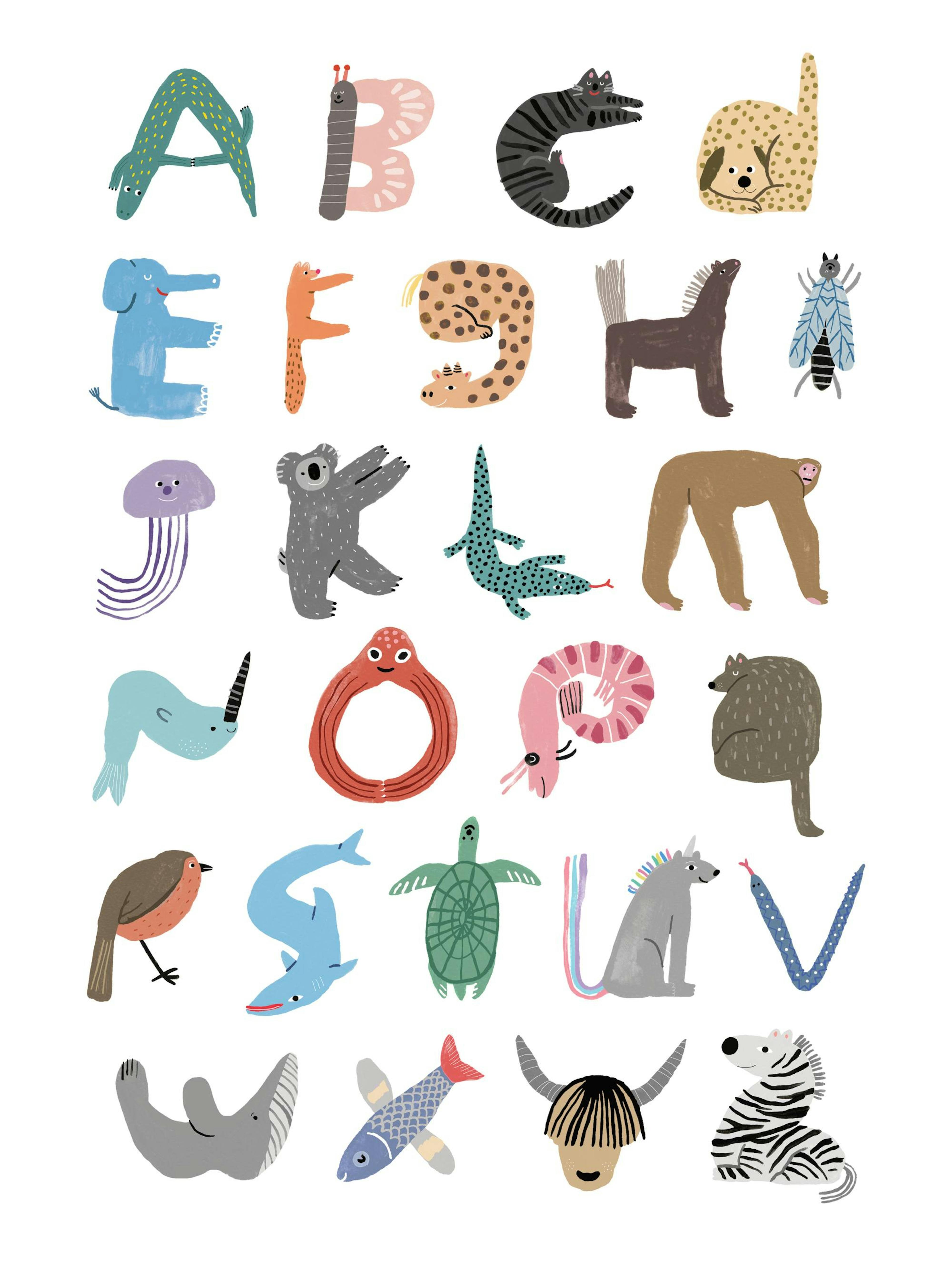 ABC of Animals Print