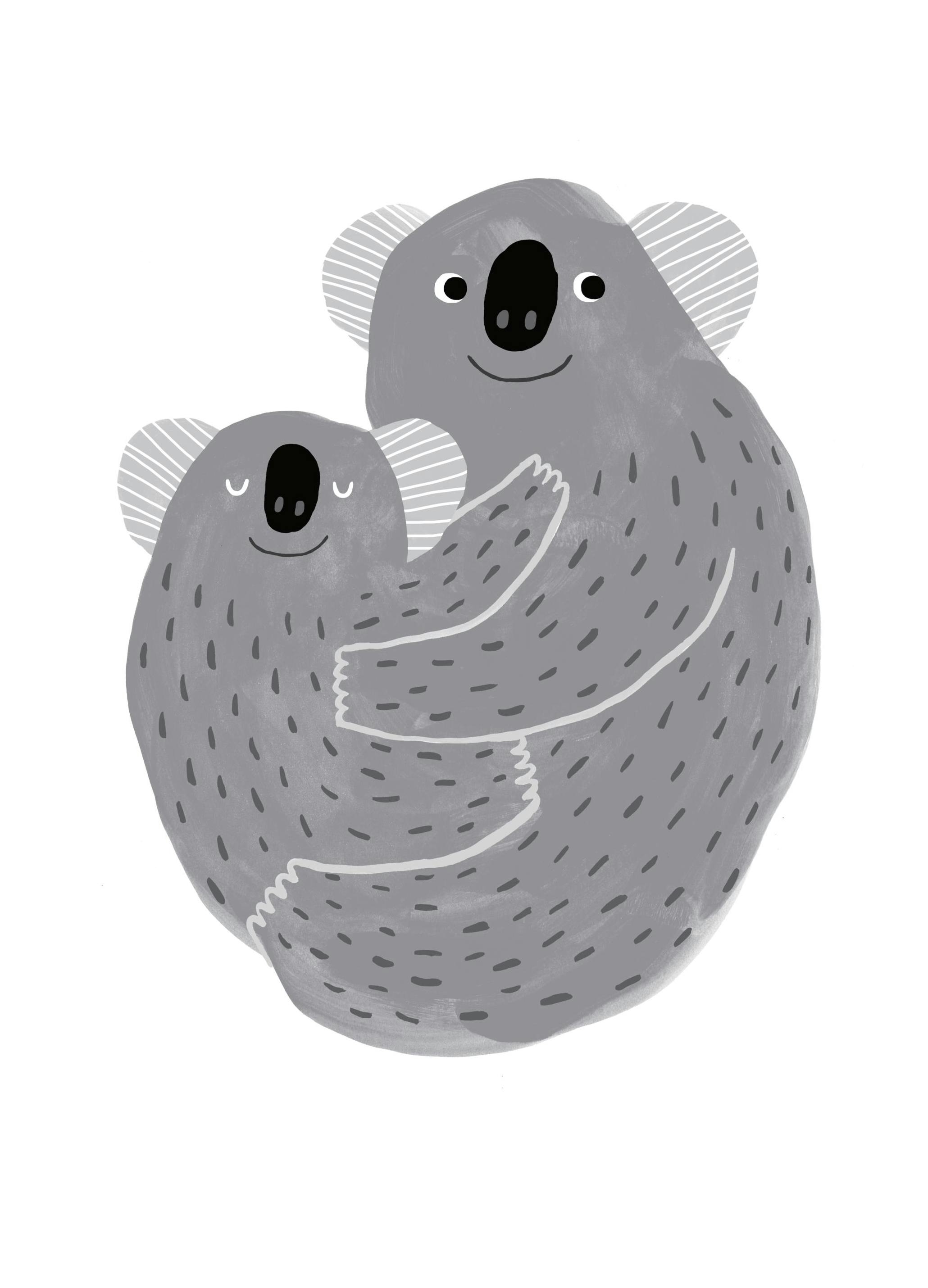 Koala Hug Poster (30x40 cm)-Poster