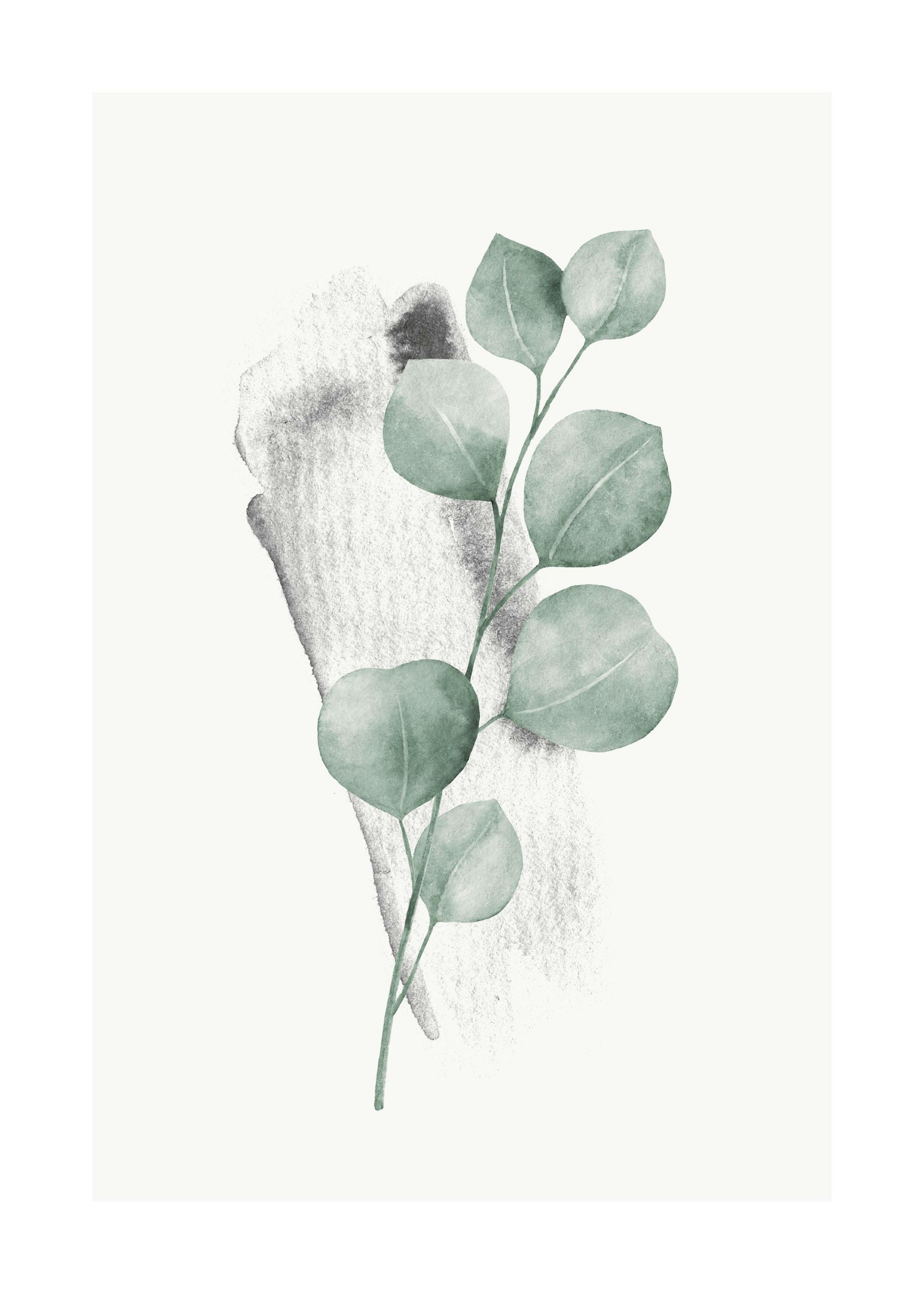 Watercolor Leaves No3 Print