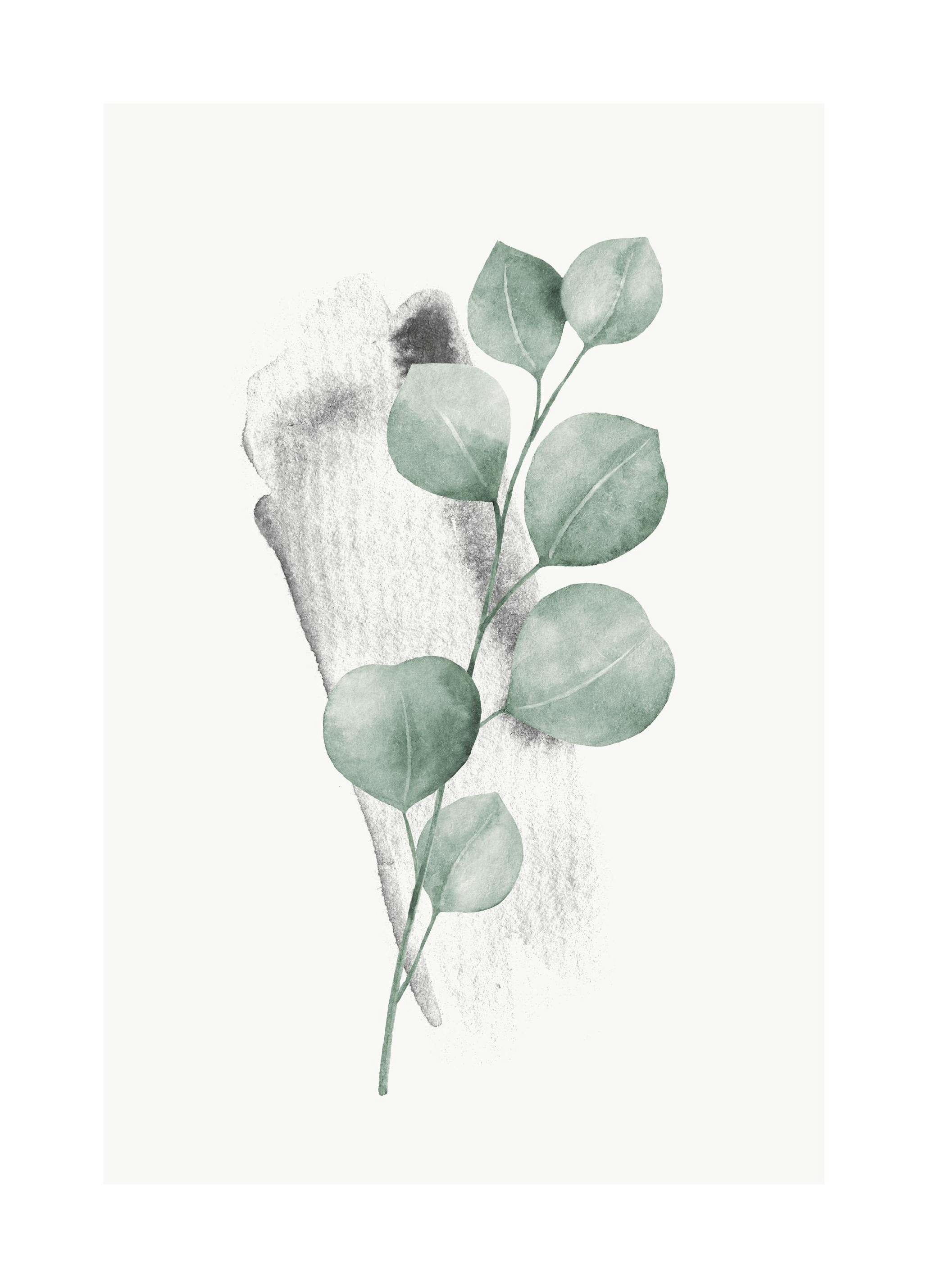 Watercolor Leaves No3 Poster (30x40 cm) -  Poster mit Pflanzenmotiven