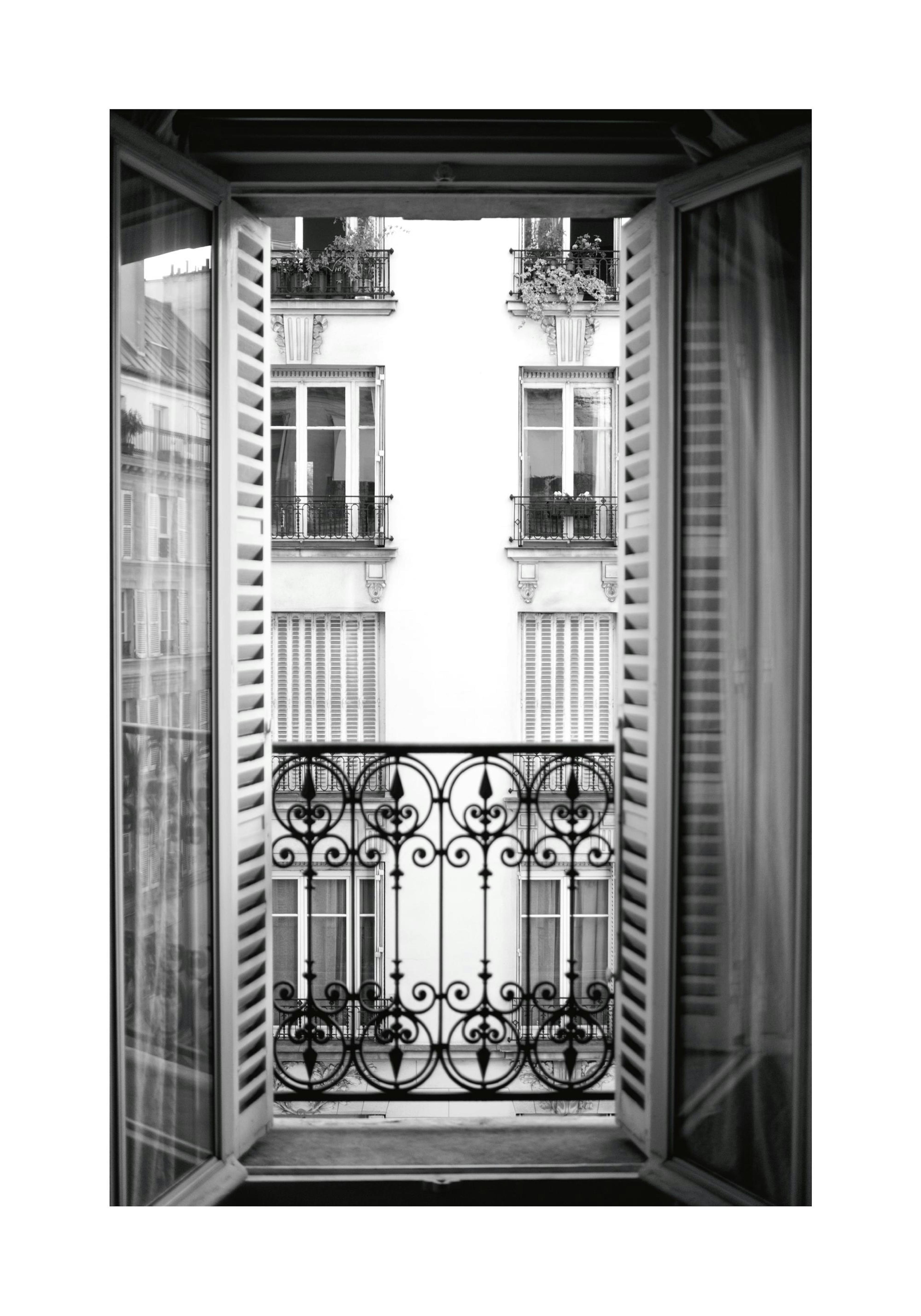 Parisian Balcony Affiche