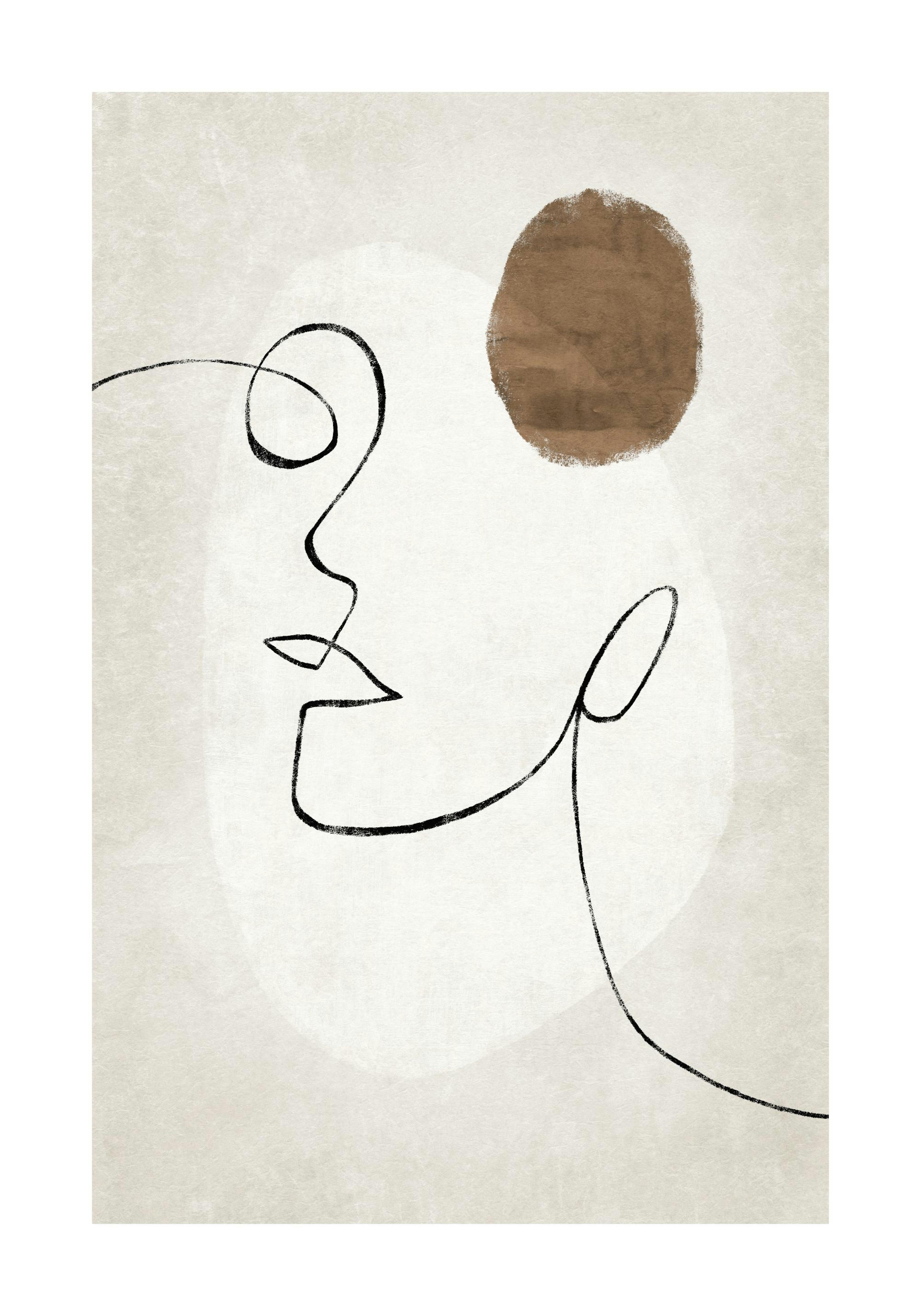 Abstract Lines and Shapes No1 Print