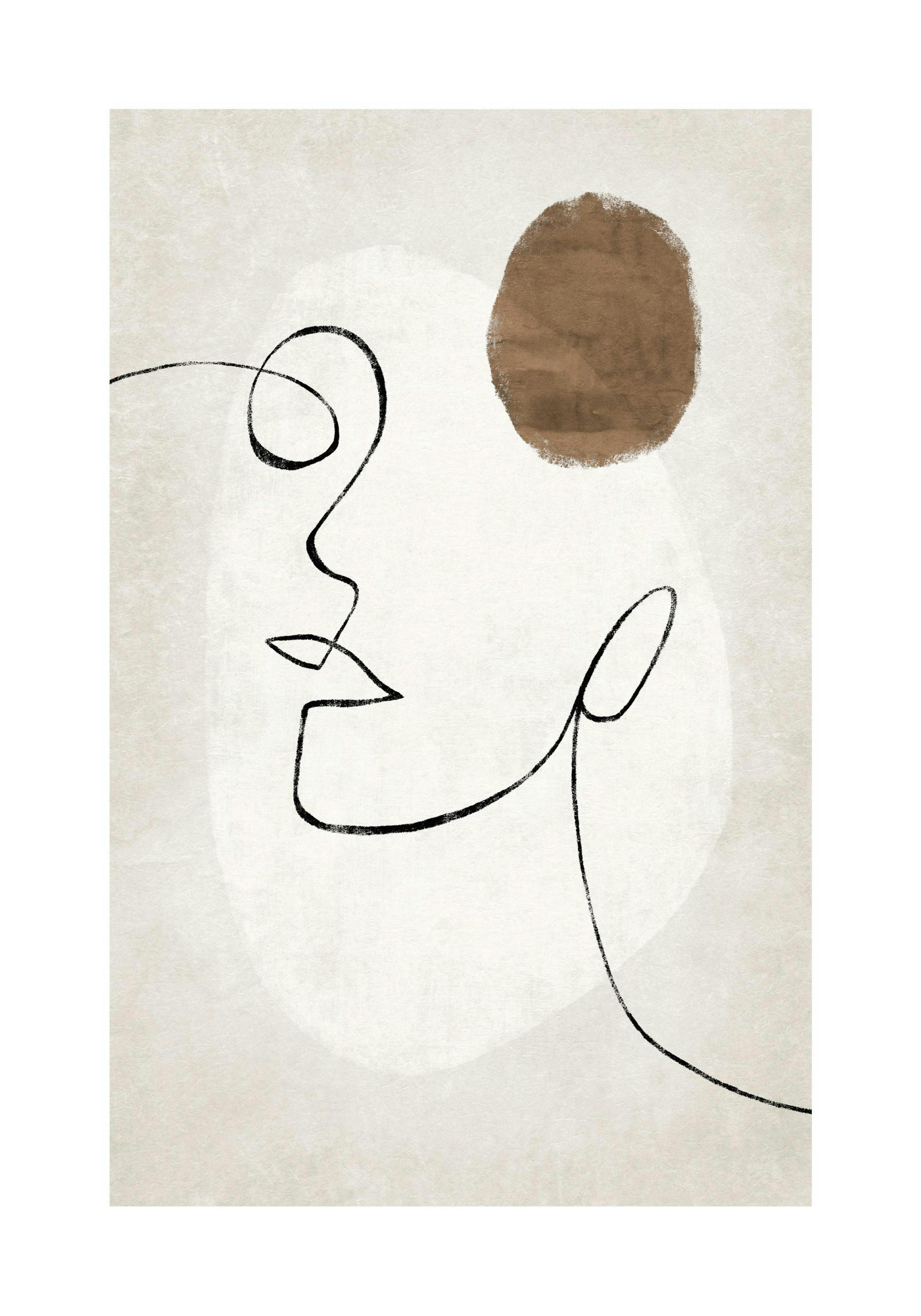 Abstract Lines and Shapes No1 Print