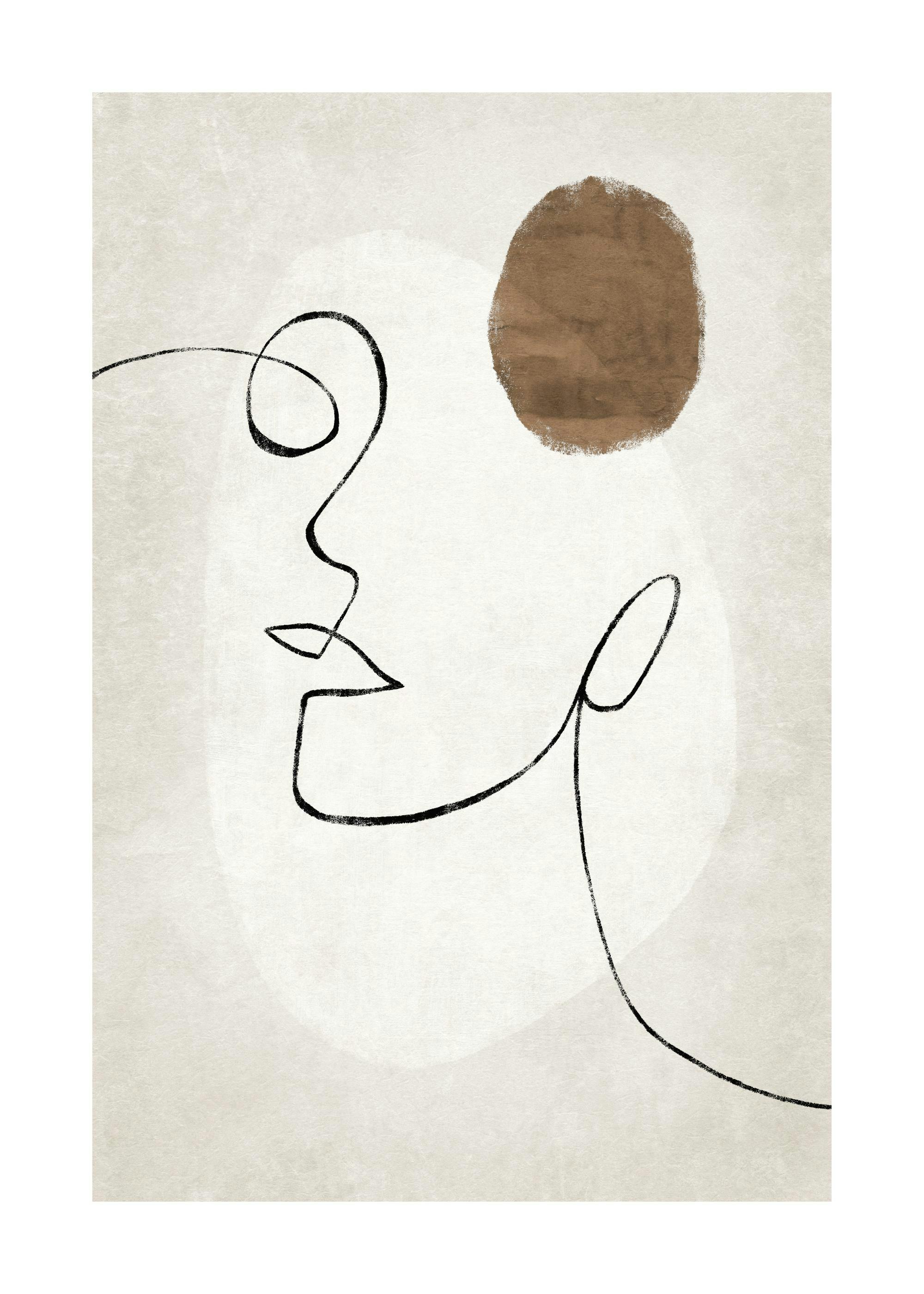 Abstract Lines and Shapes No1 Affiche 0