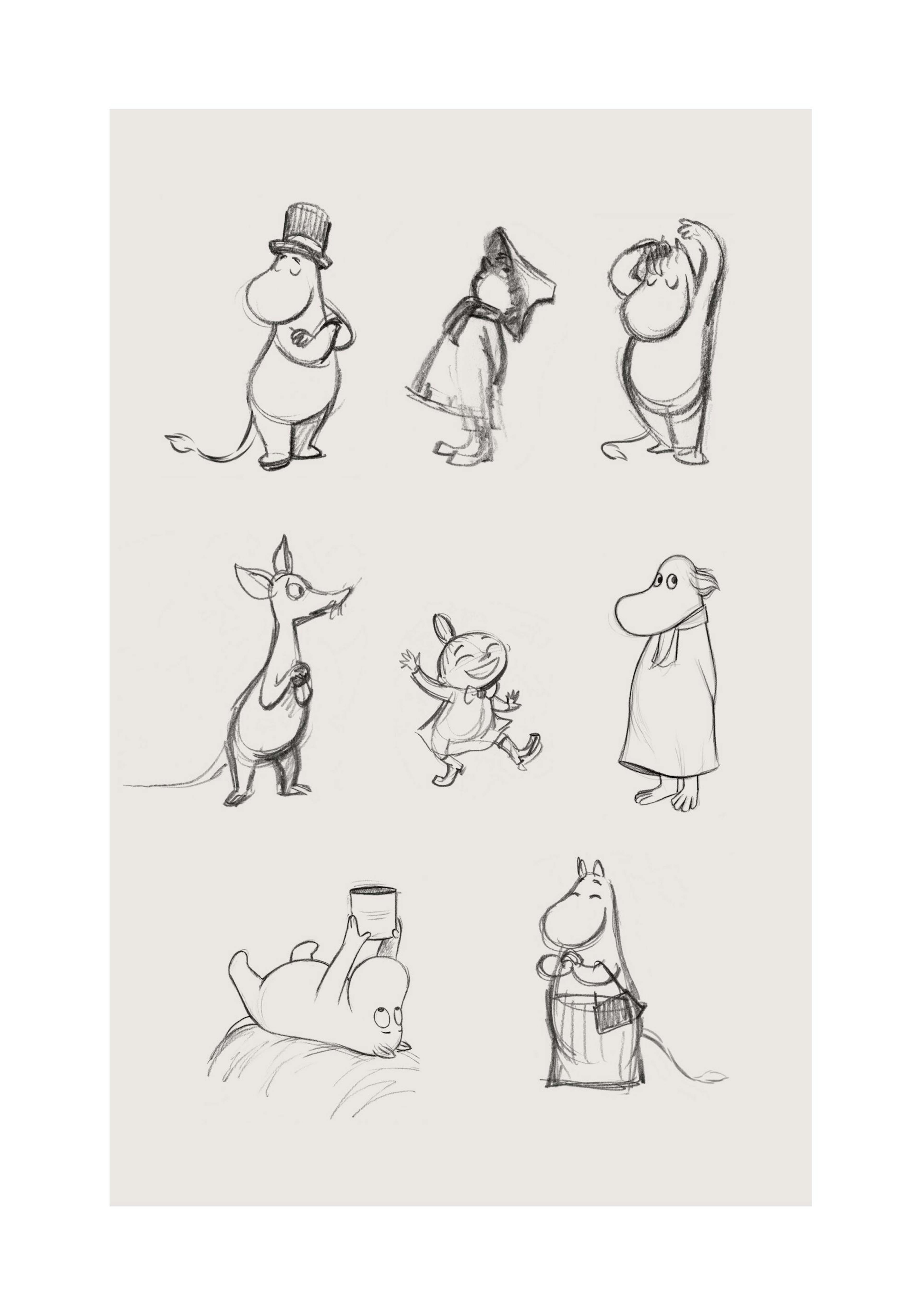 Moomin Characters No1 Plakat