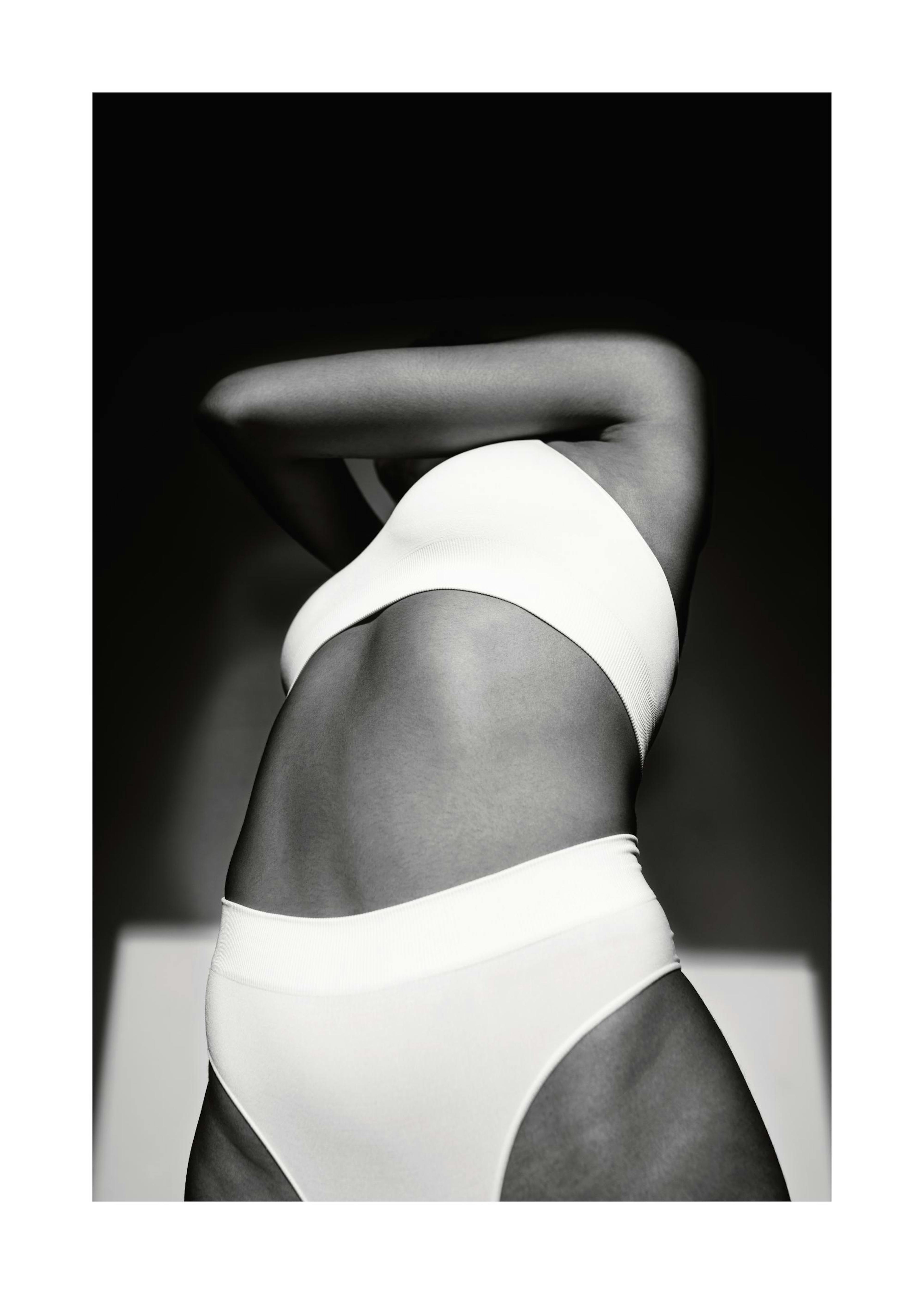 White Underwear Print 0