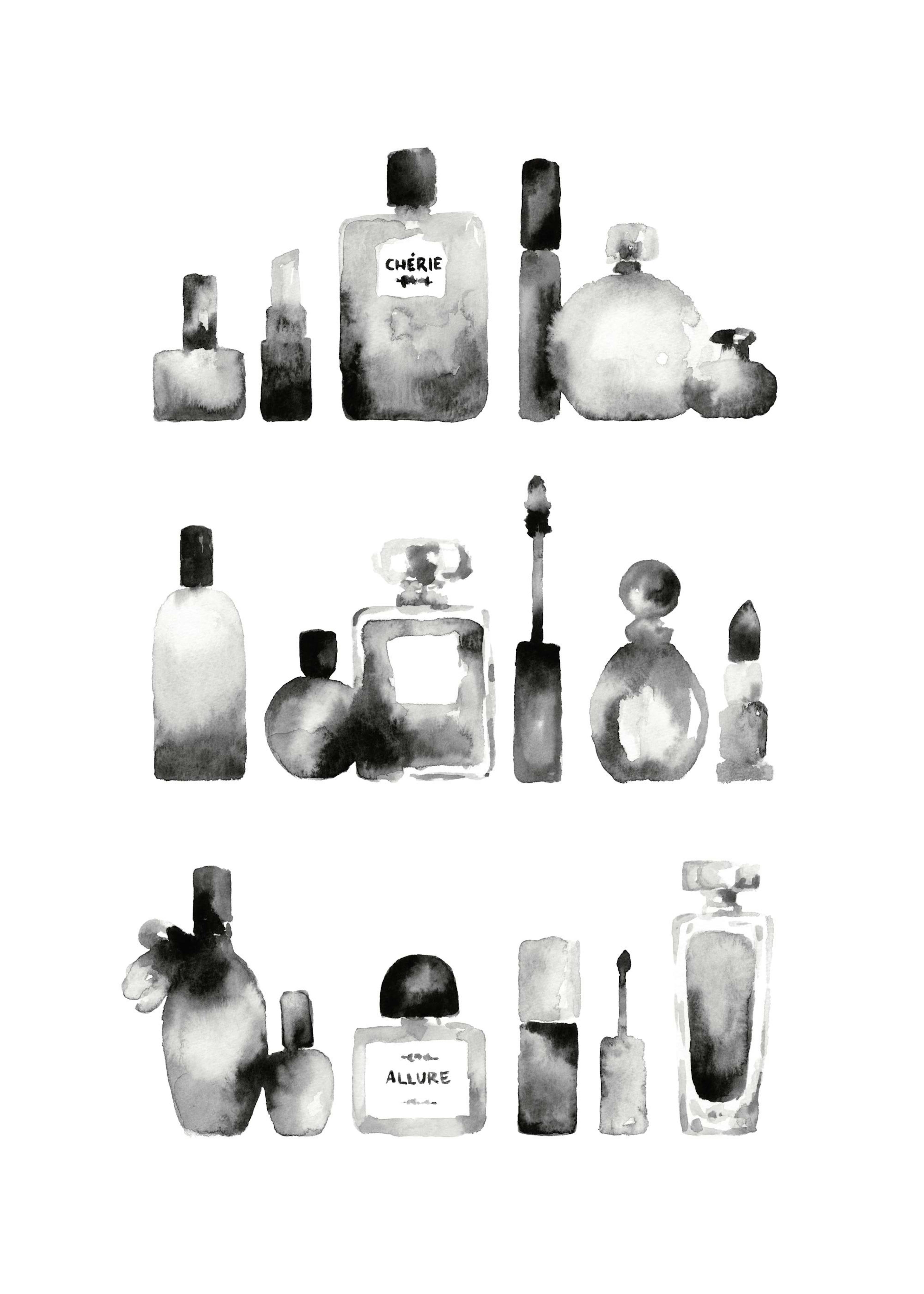Watercolor Make up Print 0