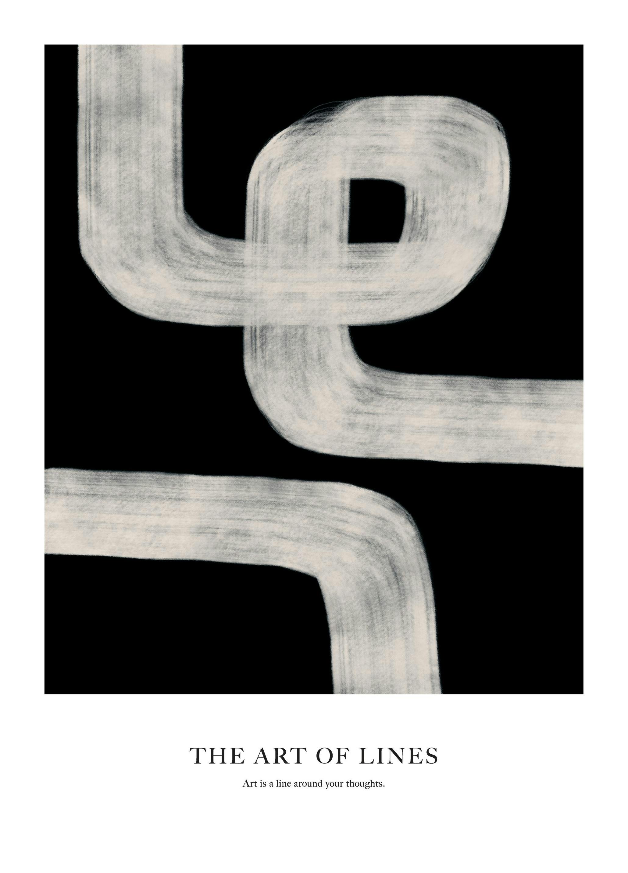 Art of Lines No1 Plakat (50x70 cm)- Sztuka abstrakcyjna