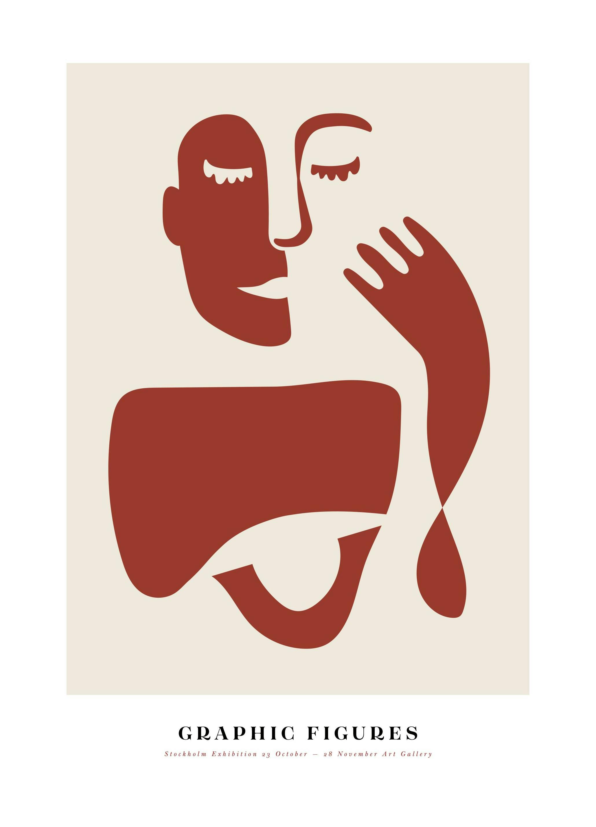 Graphic Figures No1 Affiche (30x40 cm) - Illustrations