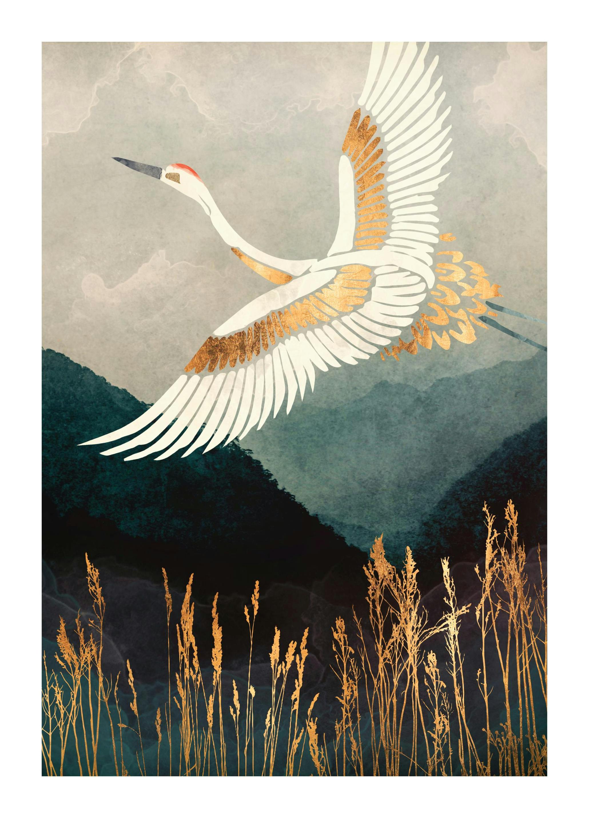SpaceFrog Designs - Elegant Flight Plakat (70x100 cm)- SpaceFrog Designs