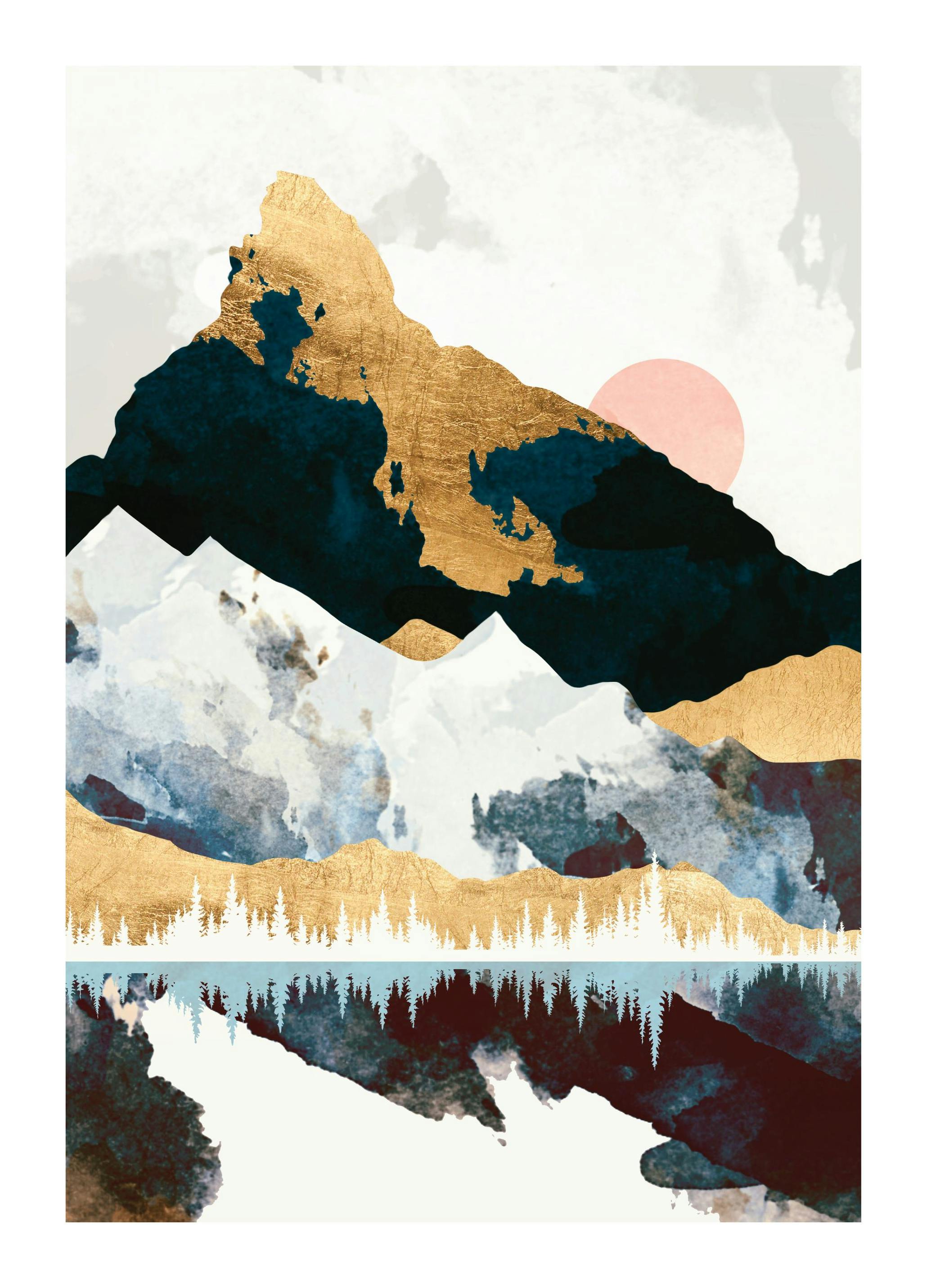 SpaceFrog Designs - Winters Day Plakat (50x50 cm)- SpaceFrog Designs