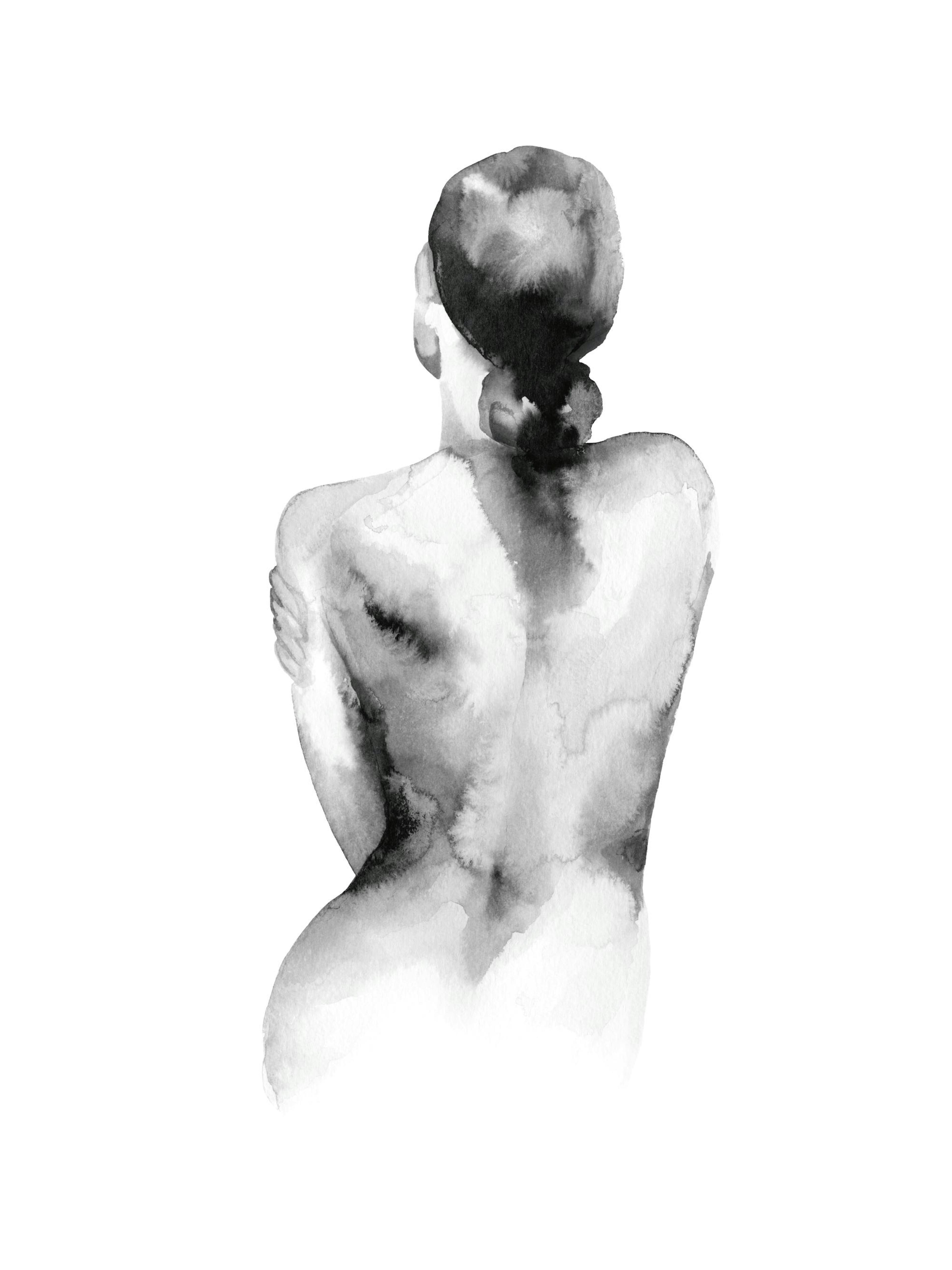 Watercolor Nude Print