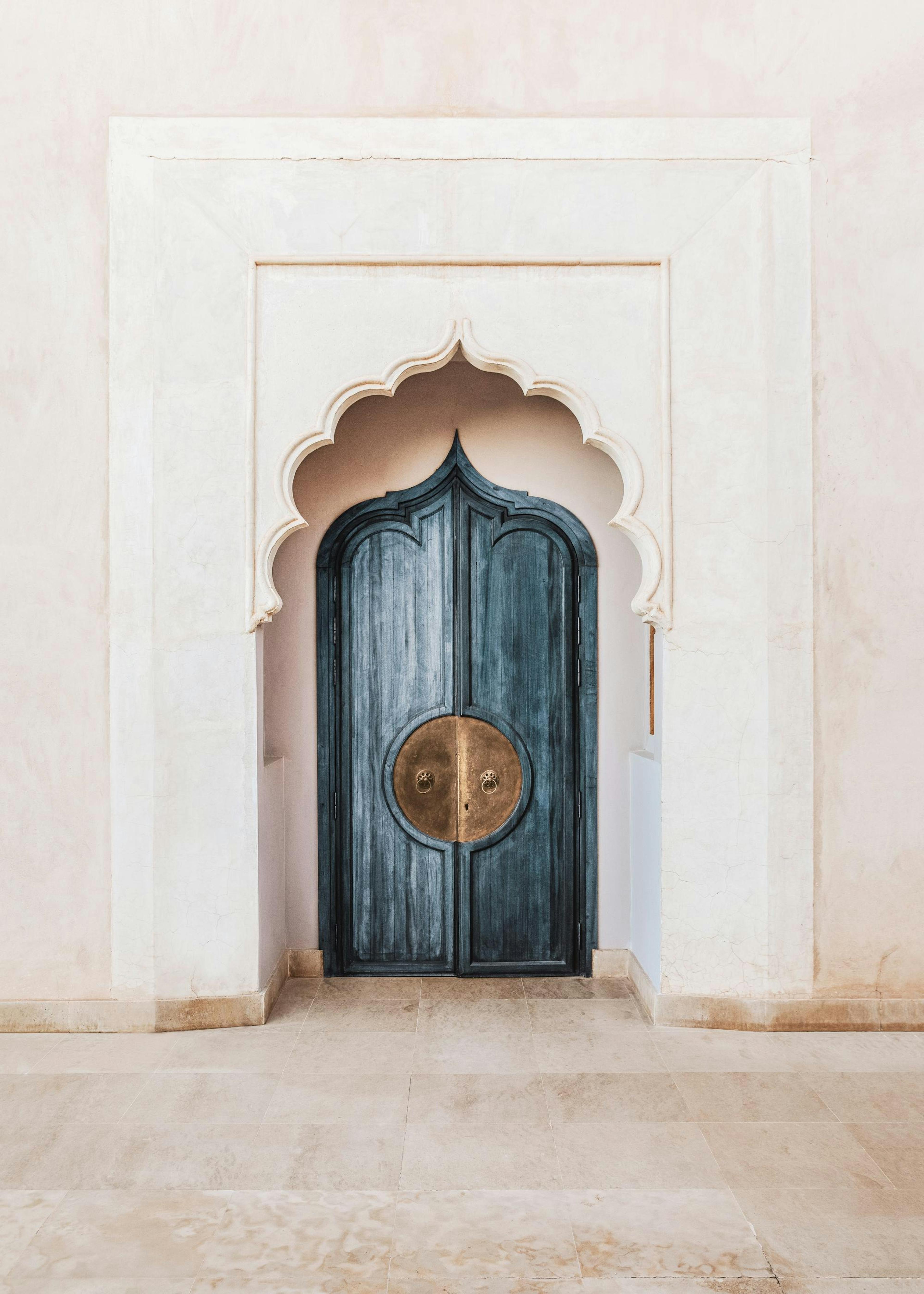 Marrakech Blue Door Print 0