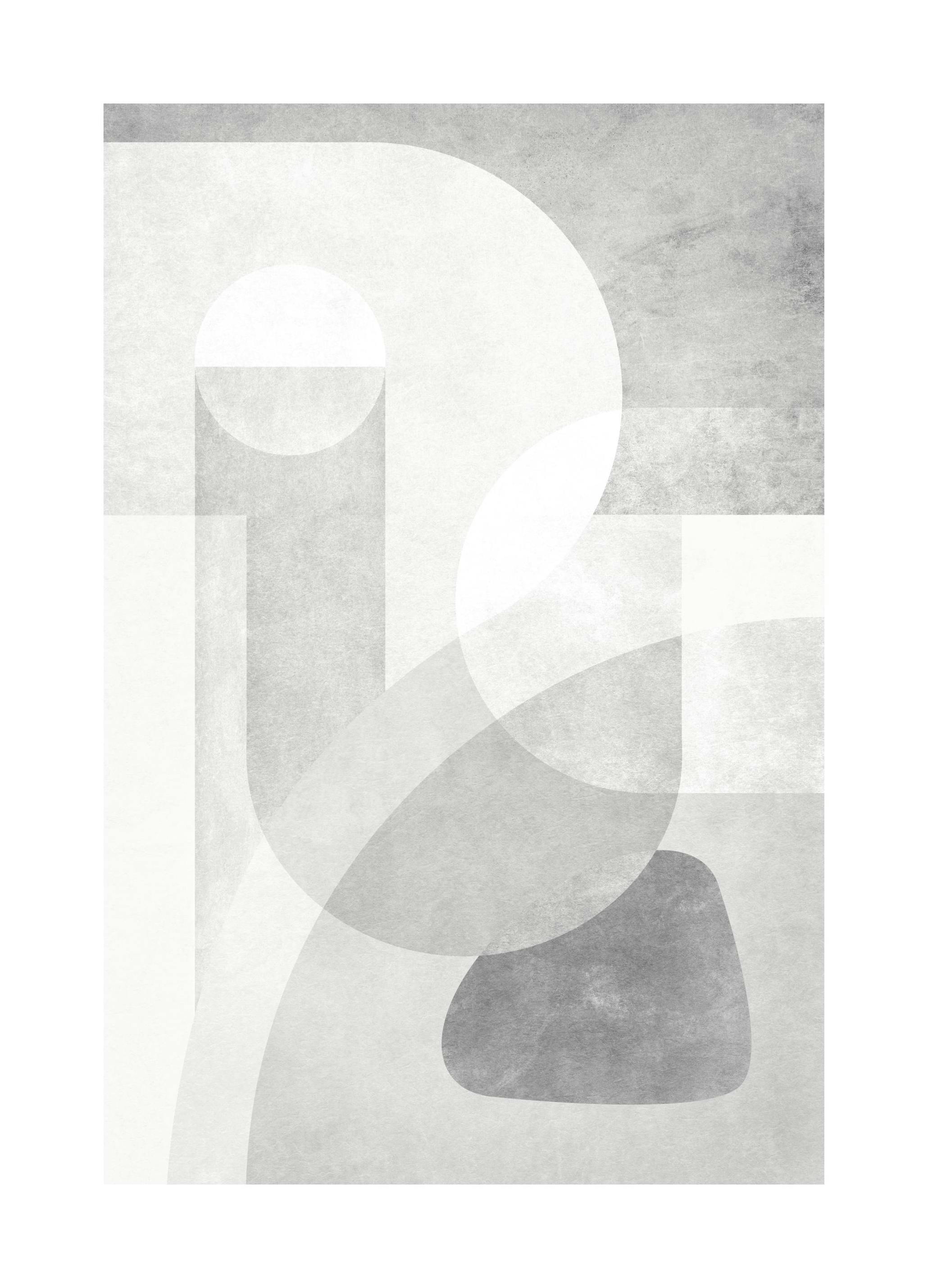 Grey Graphics No2 Plakat (50x70 cm)- Sztuka abstrakcyjna