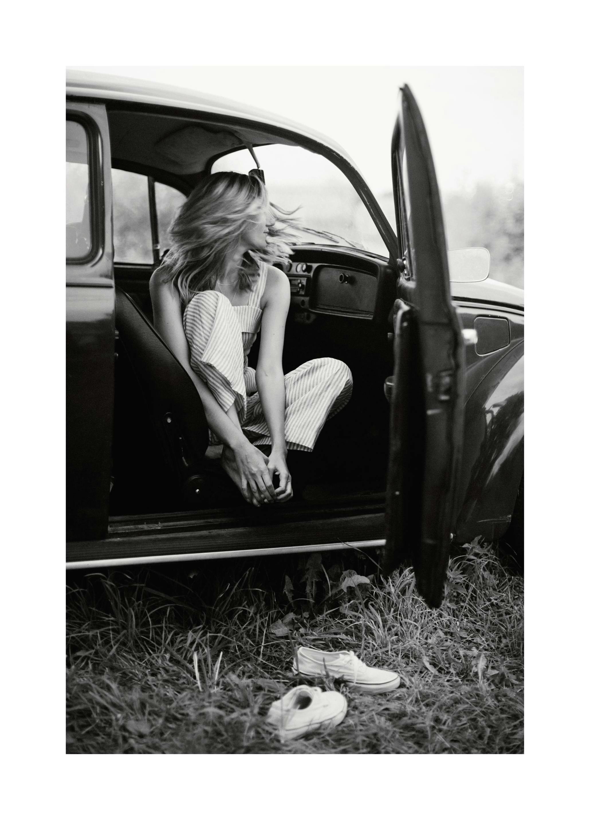 On the Road Poster (30x40 cm) - Zwart wit foto's