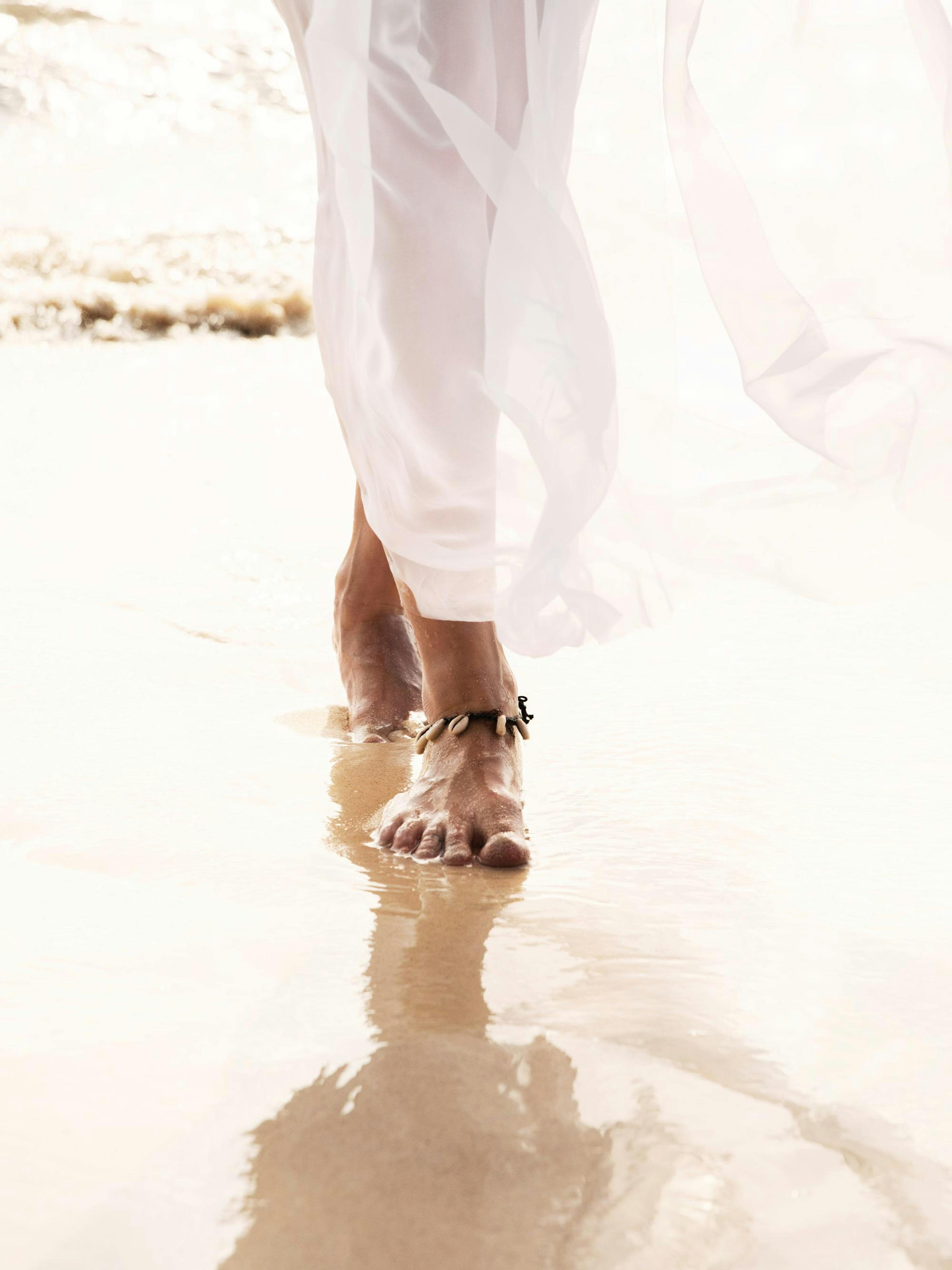 Strolling in the Sand Print
