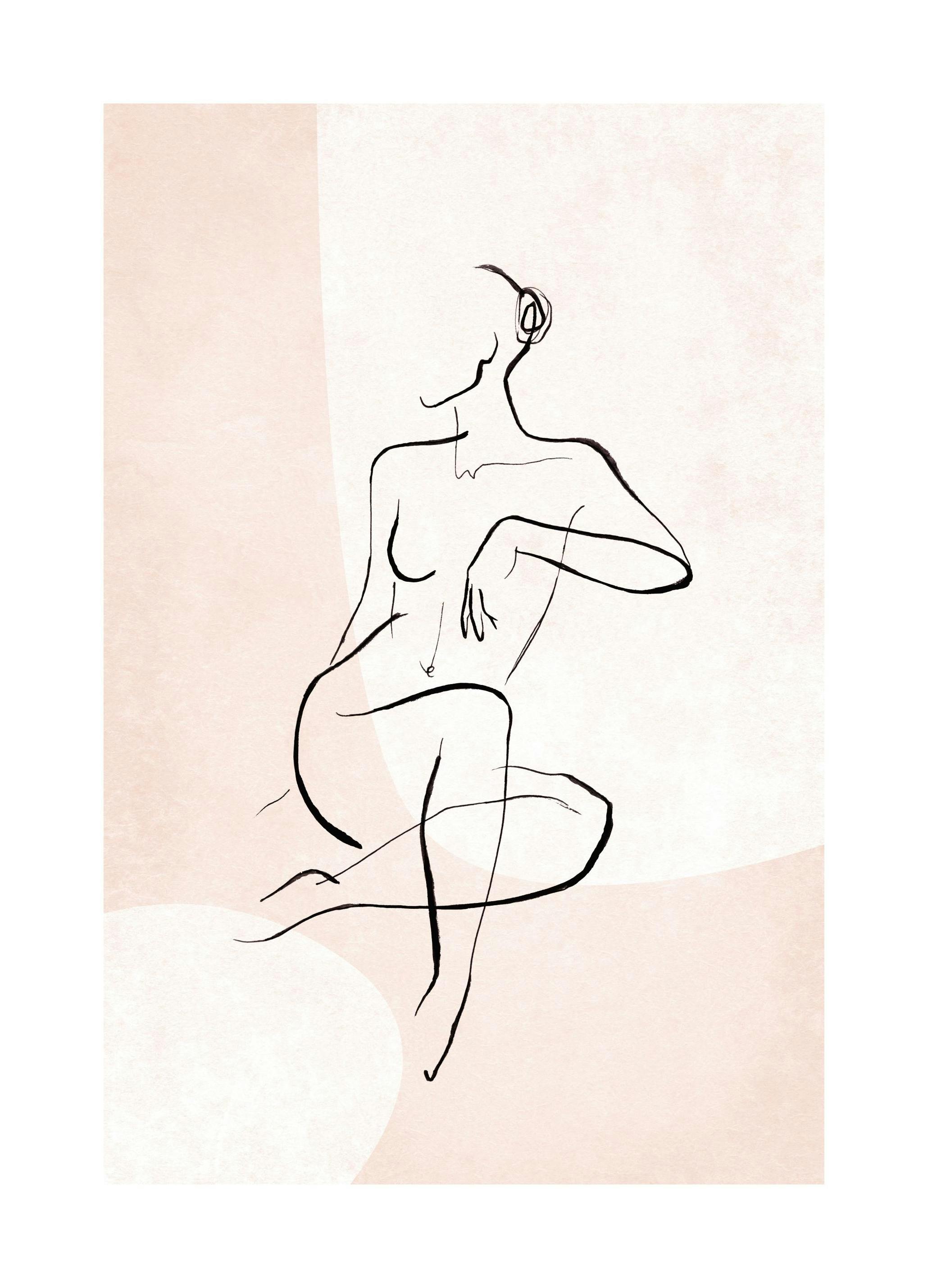 Prints - Female Sketch Forms No2 Print (30x40 cm) - Line Art prints