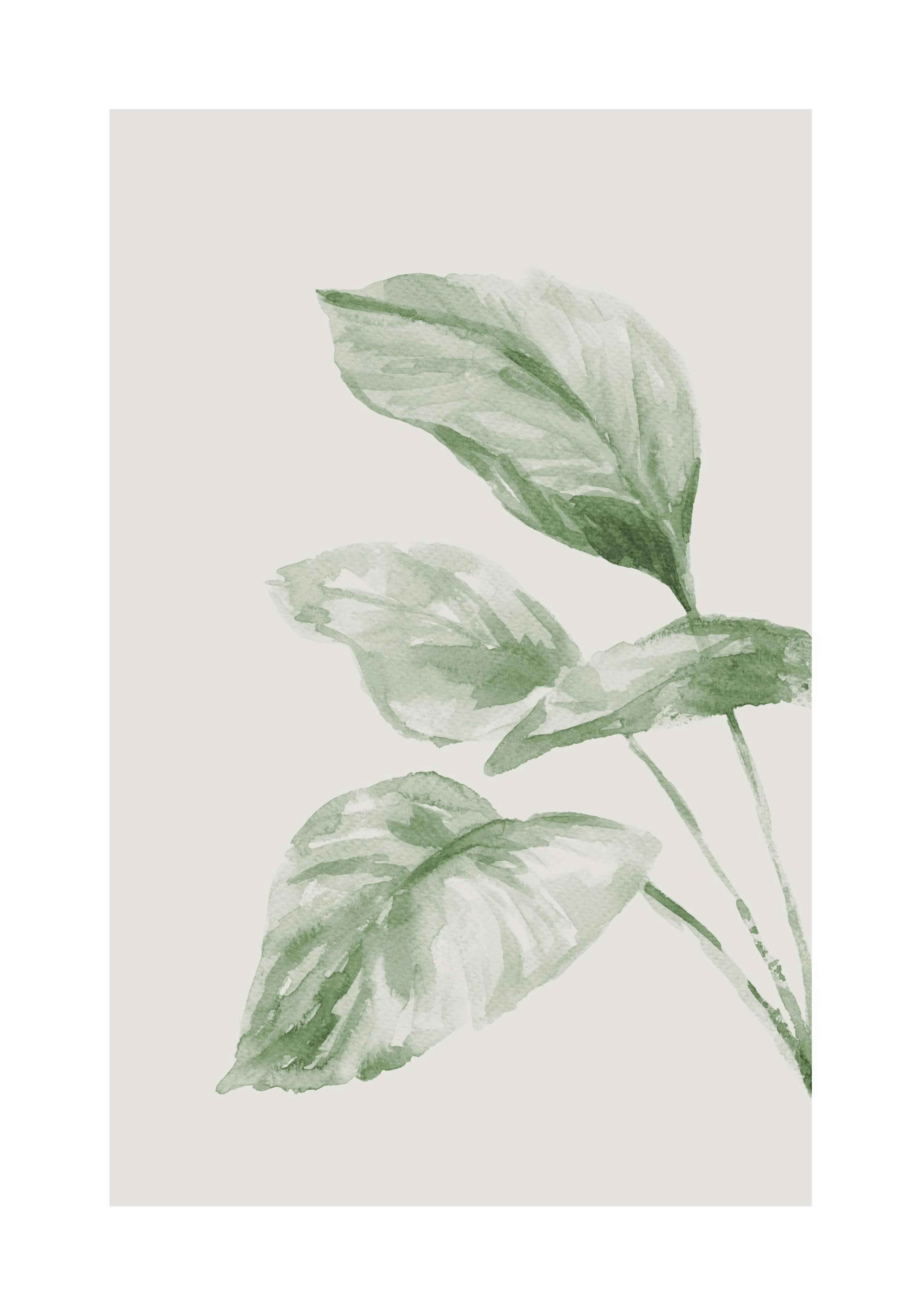 Painted Leaf No2 Poster