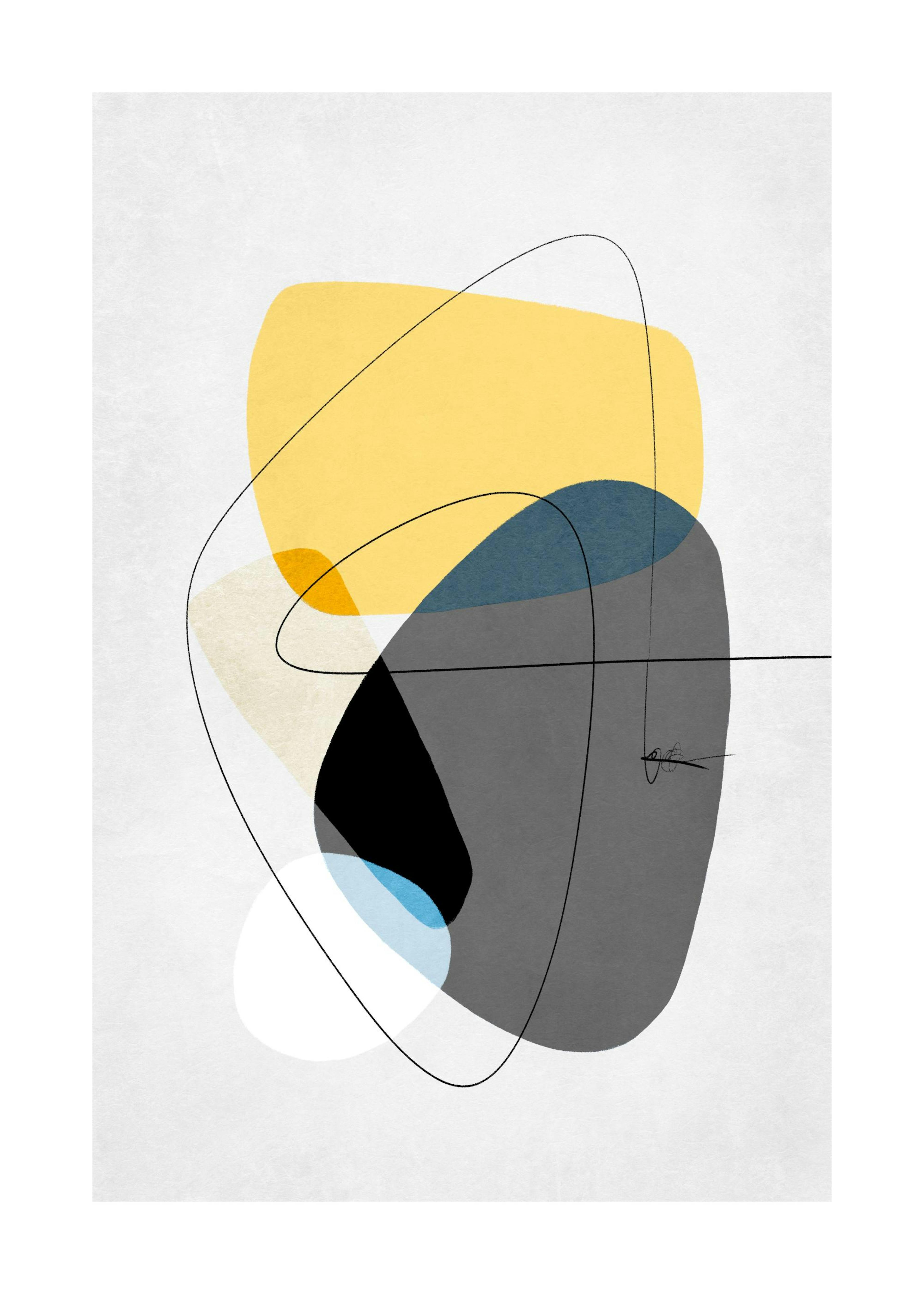 Contemporary Yellow No2 Print 0