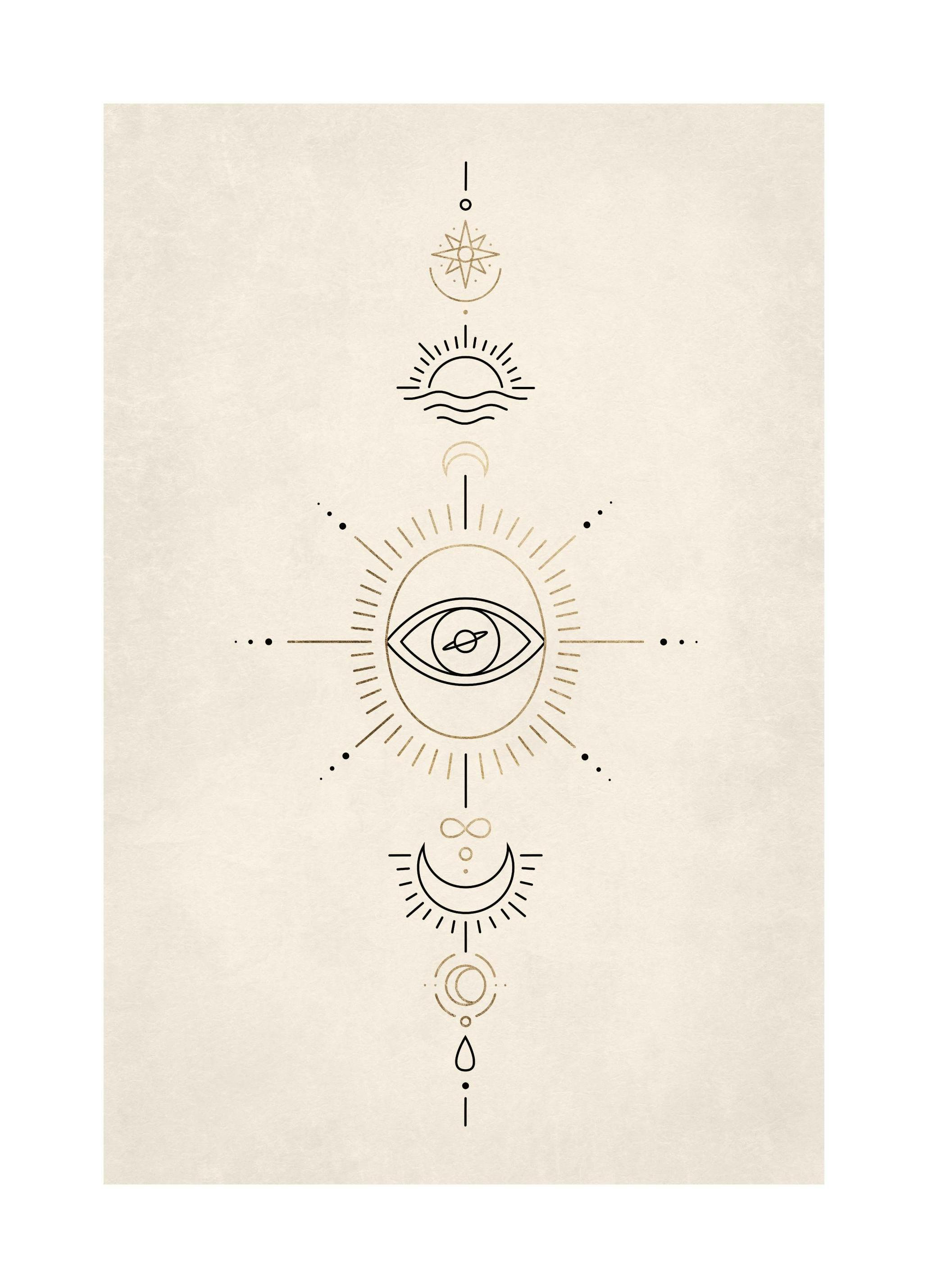 Prints - Spiritual Signs Print (50x70 cm) - Illustration prints