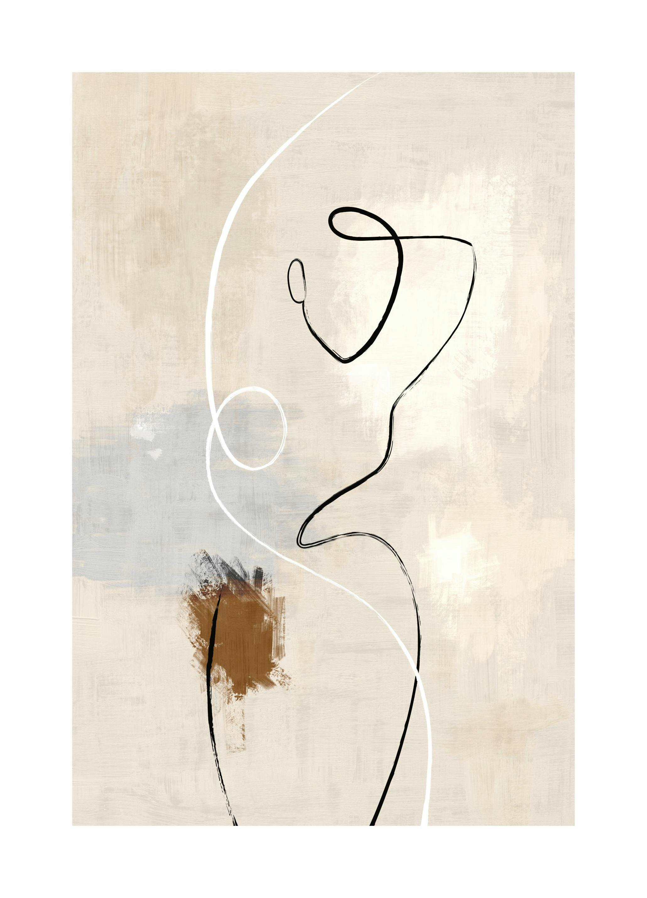 Dual Lines No2 Plakat (30x40 cm)- Sztuka