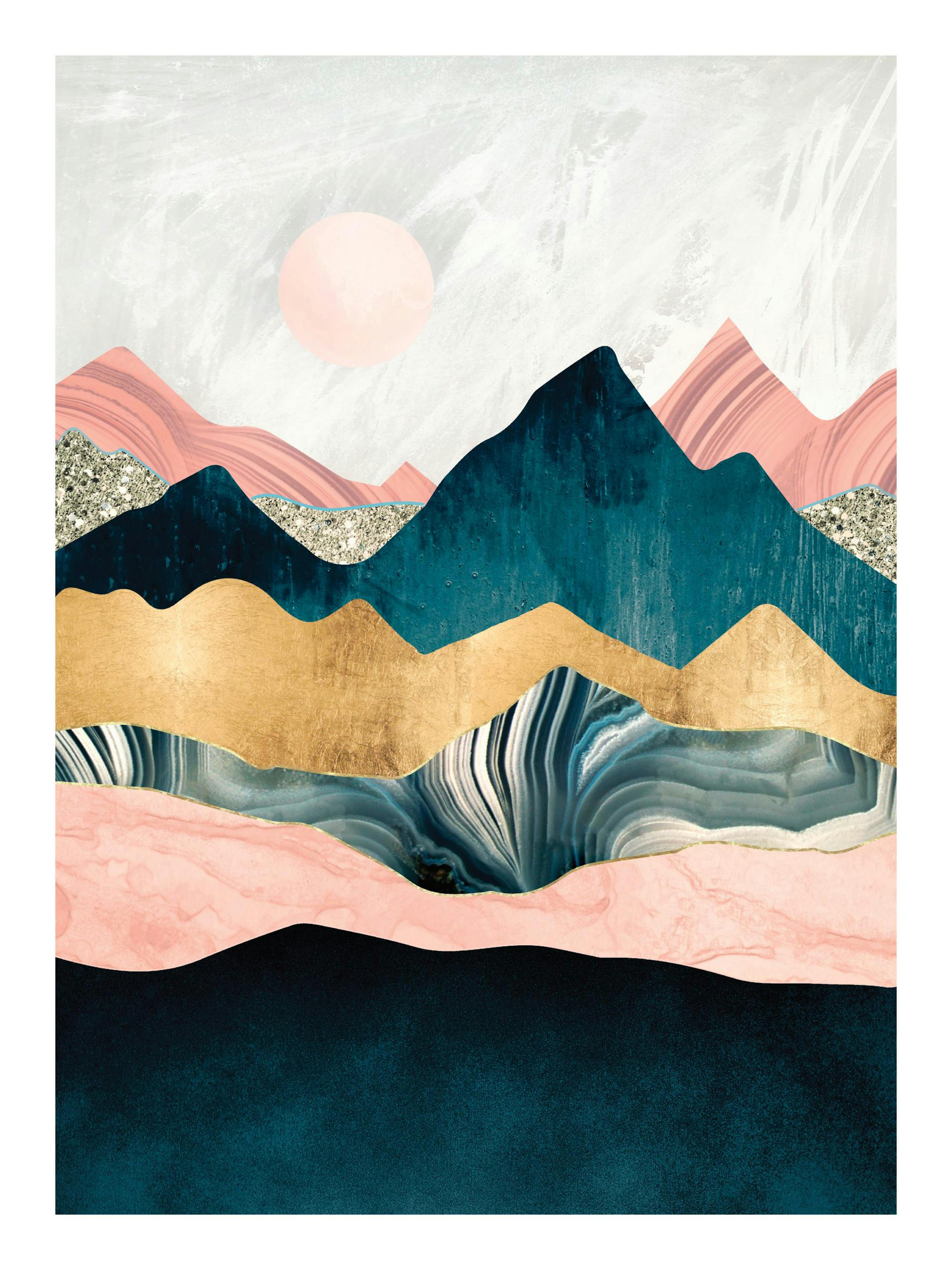 SpaceFrog Designs - Plush Peaks Poster