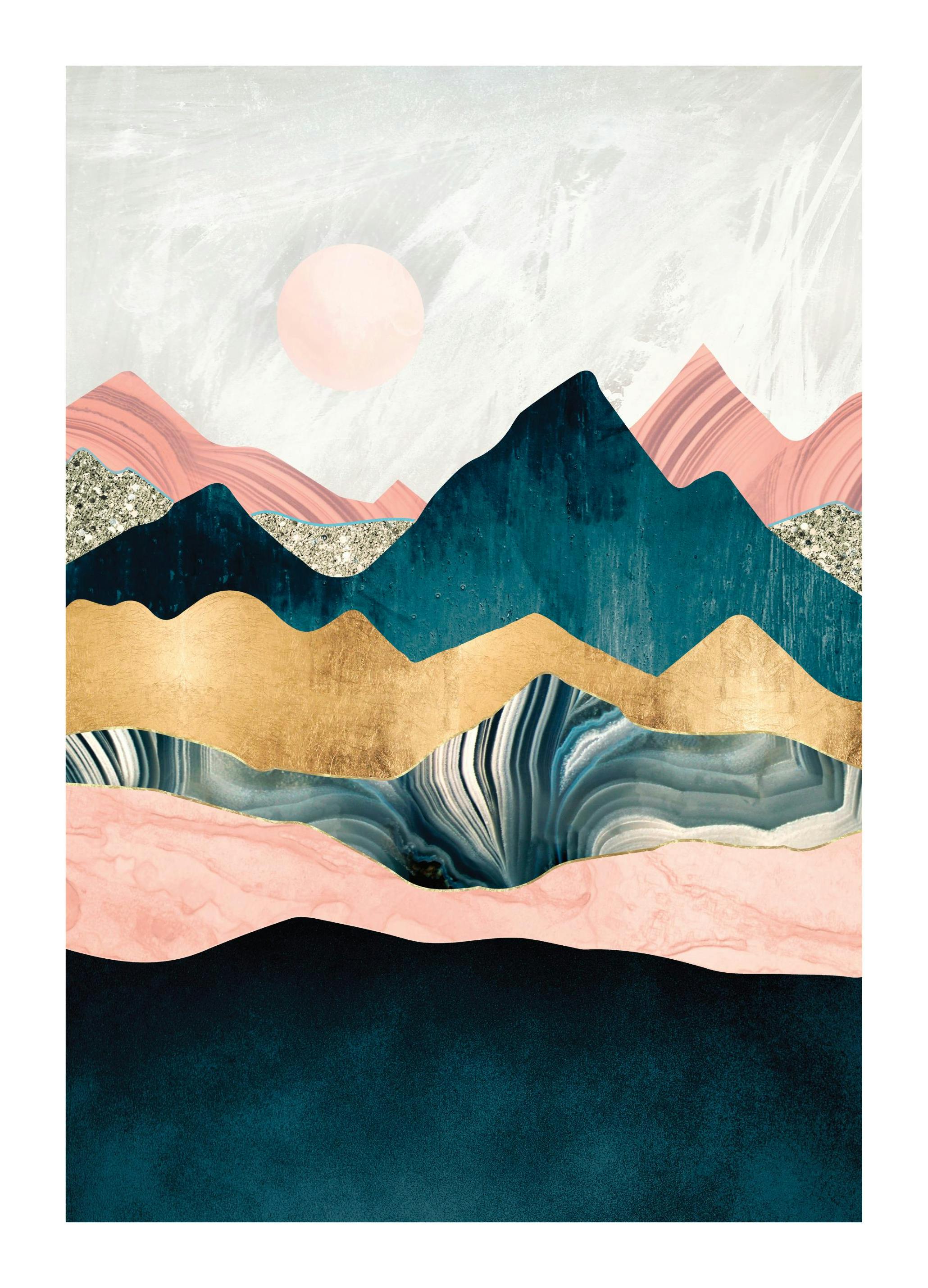 SpaceFrog Designs - Plush Peaks Plakat (30x40 cm)- SpaceFrog Designs