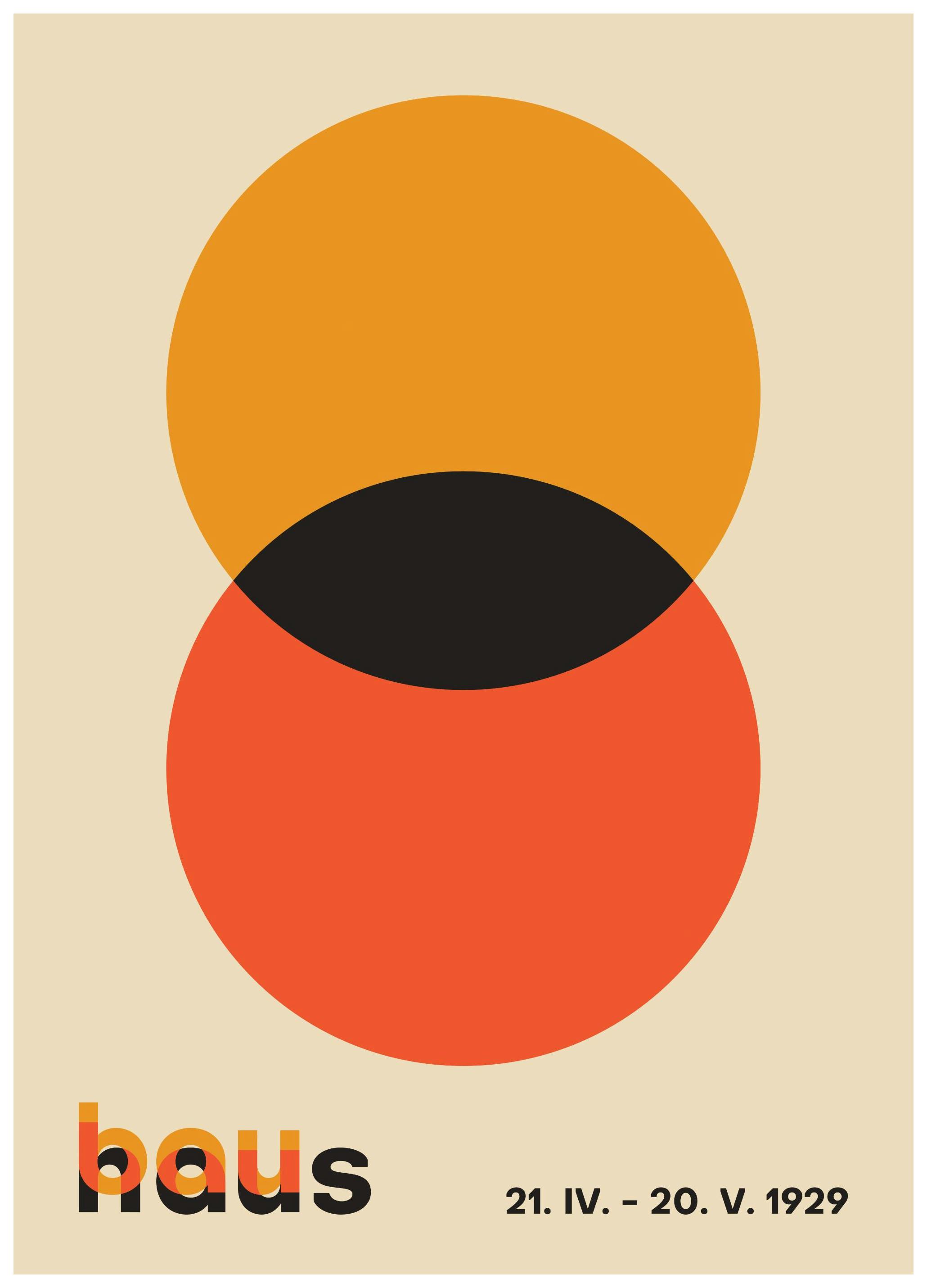 Bauhaus Circles Plakat (50x70 cm)- Bauhaus Poster