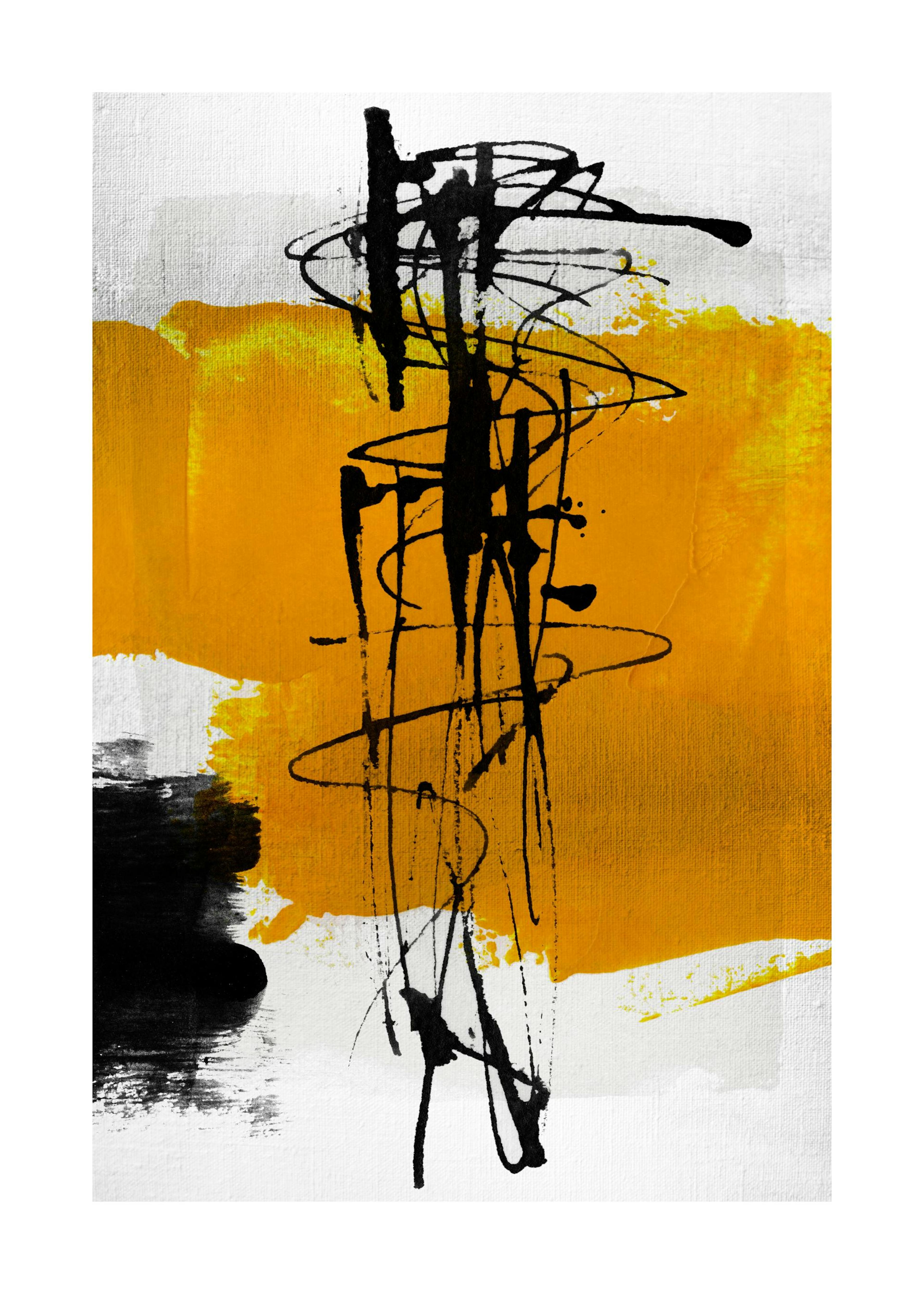 Yellow Abstract No1 Poster 0