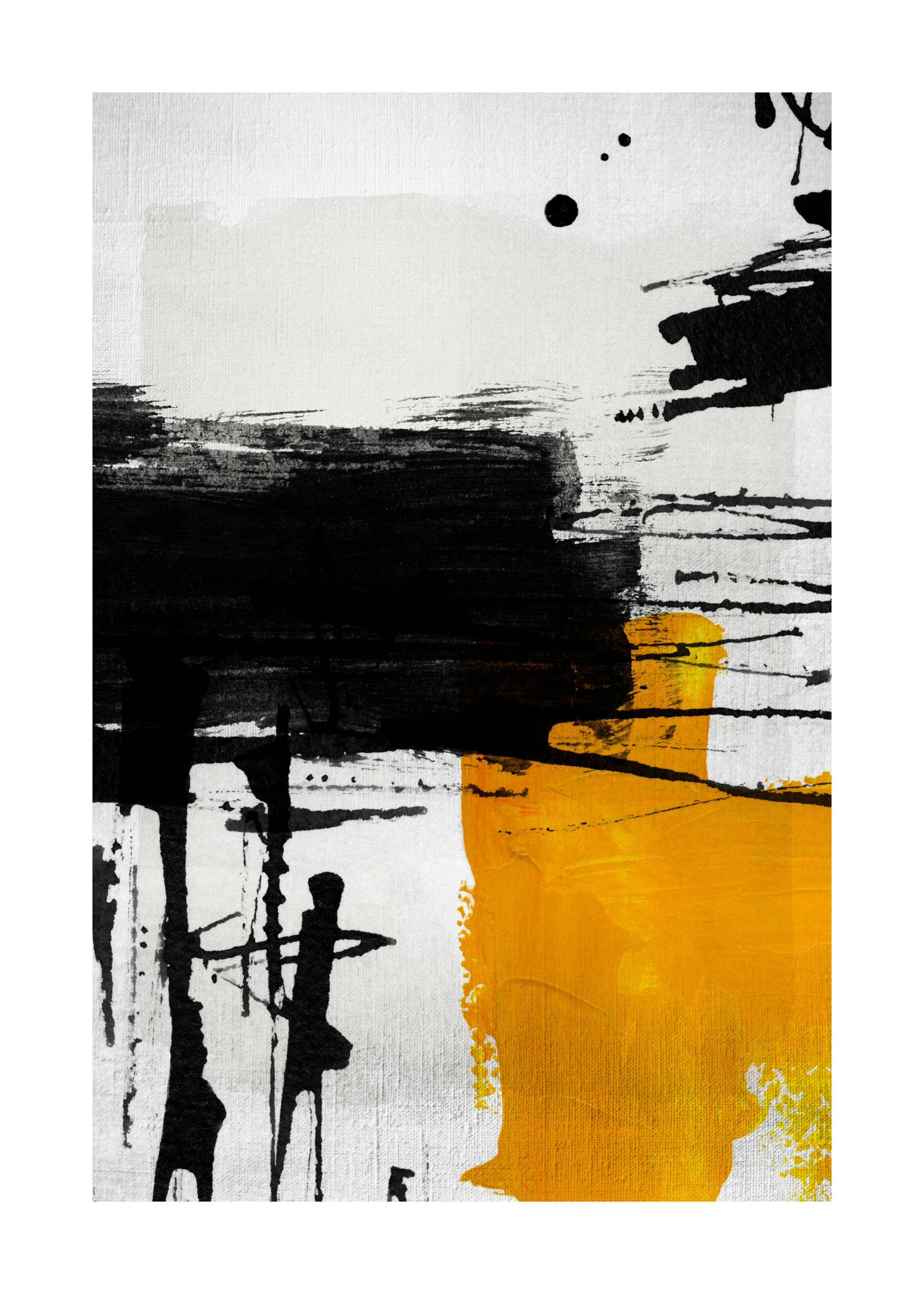 Yellow Abstract No2 Print 0