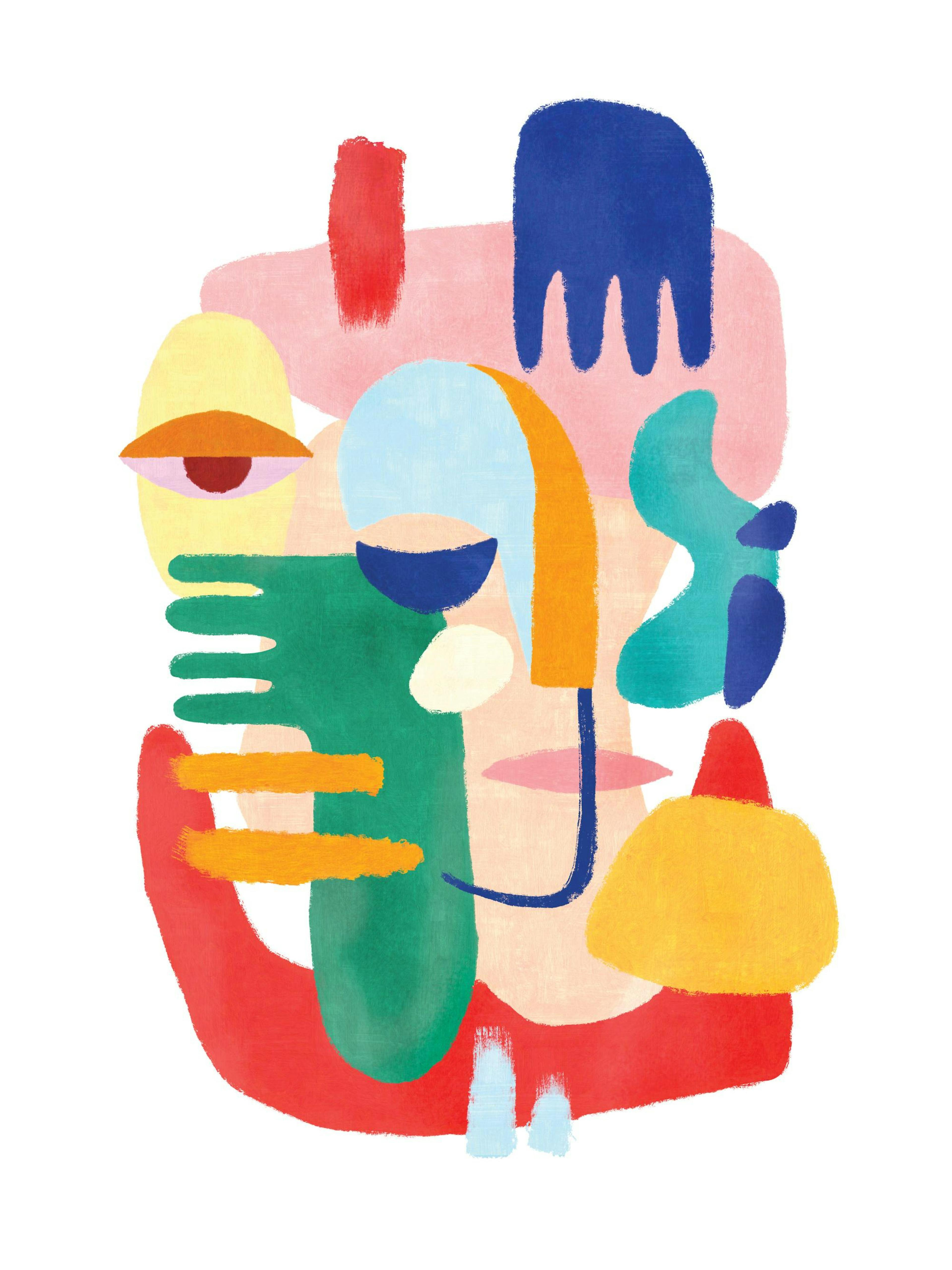 Colorful Abstract No1 Print