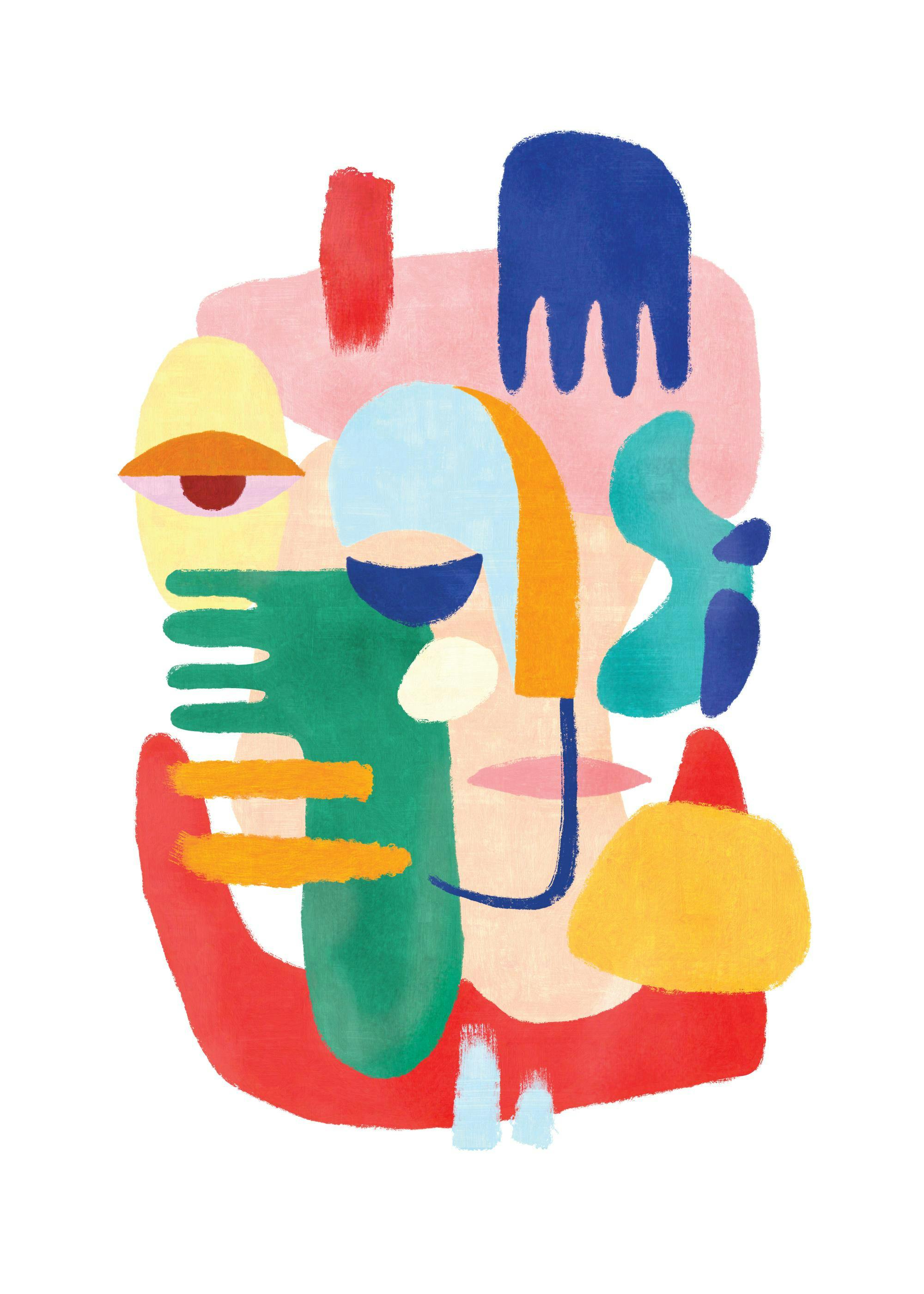 Colorful Abstract No1 Print 0