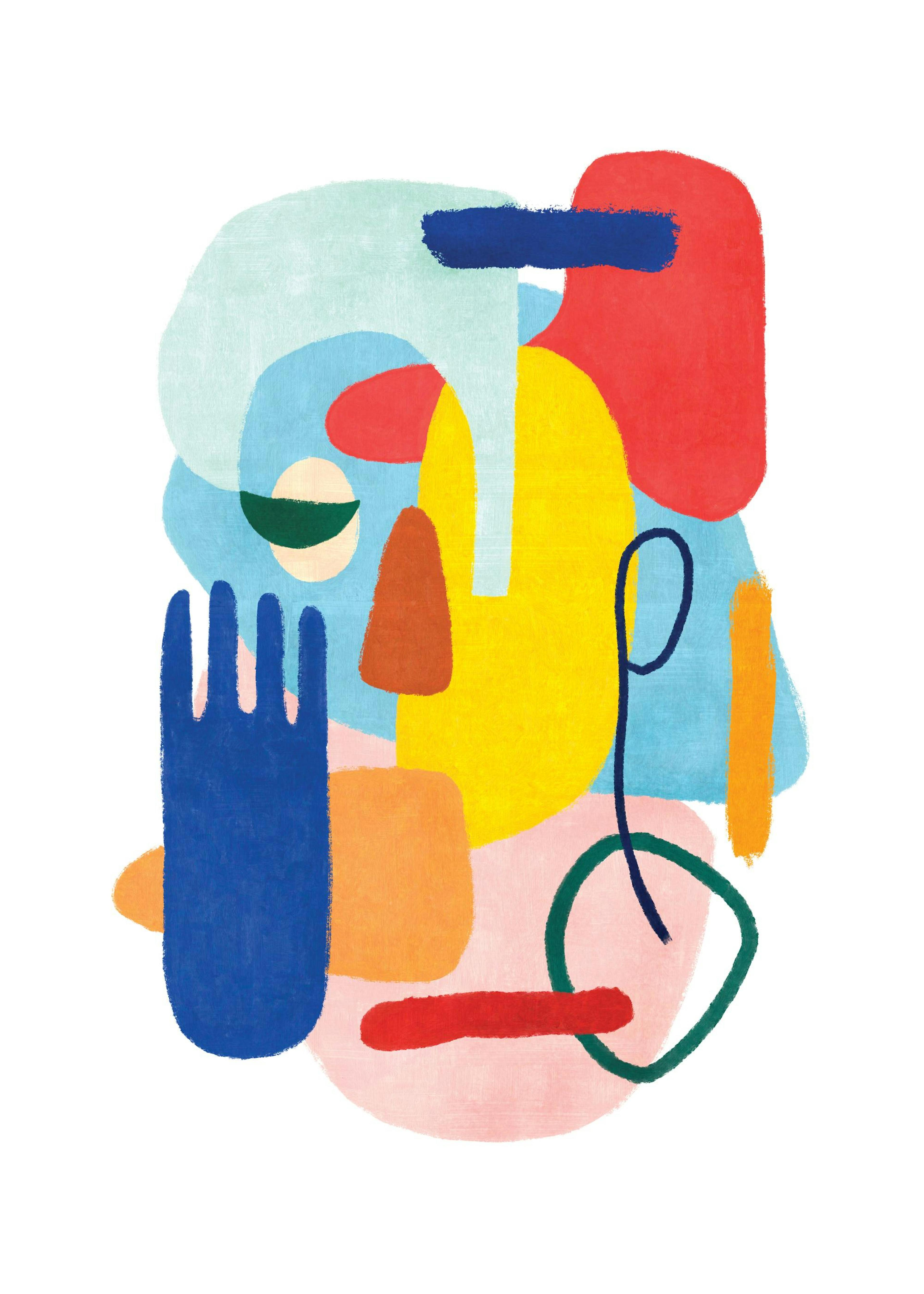 Colorful Abstract No2 Print 0