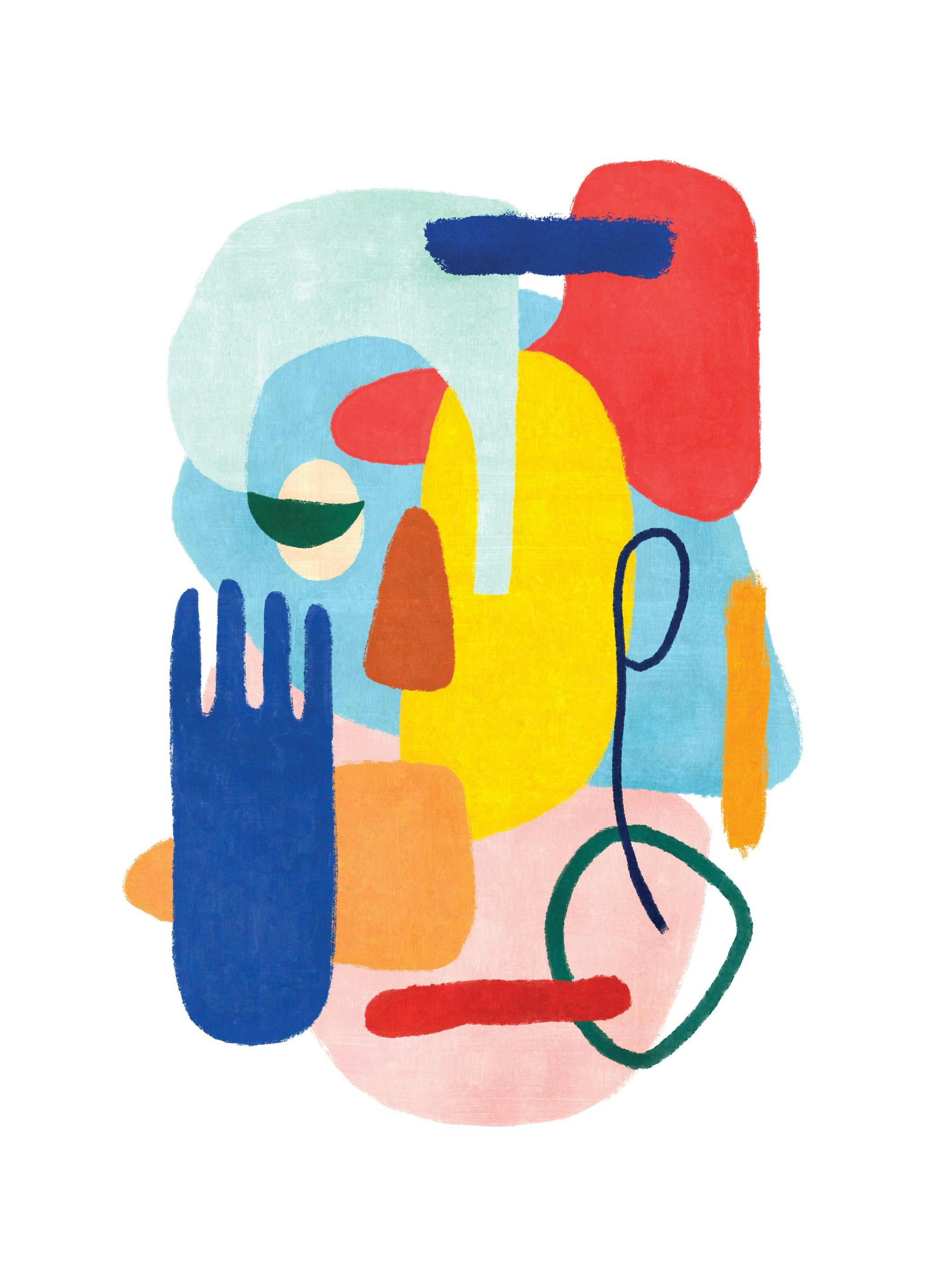 Colorful Abstract No2 Affiche (30x40 cm)  Art
