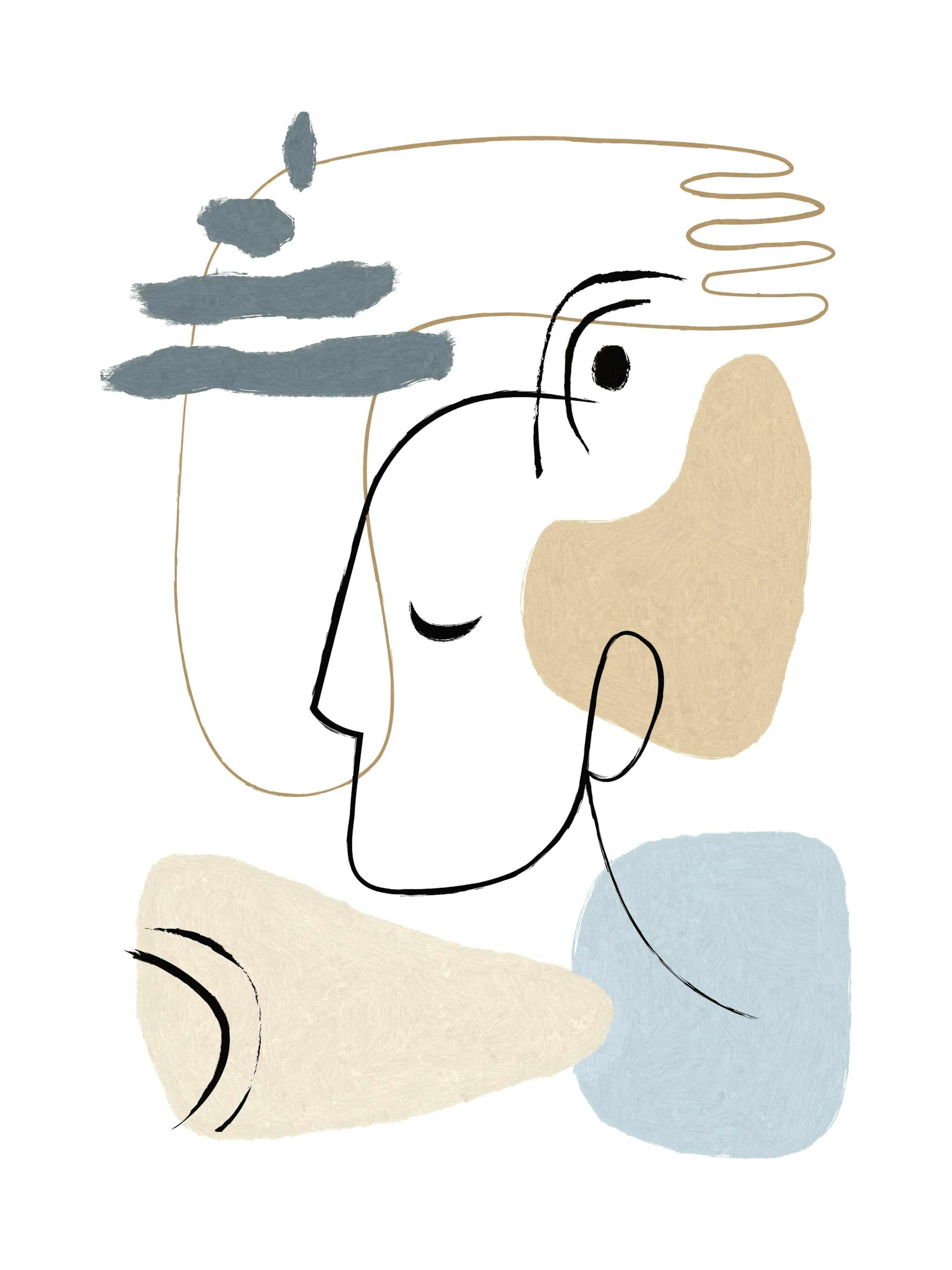 Abstract Forms No1 Poster