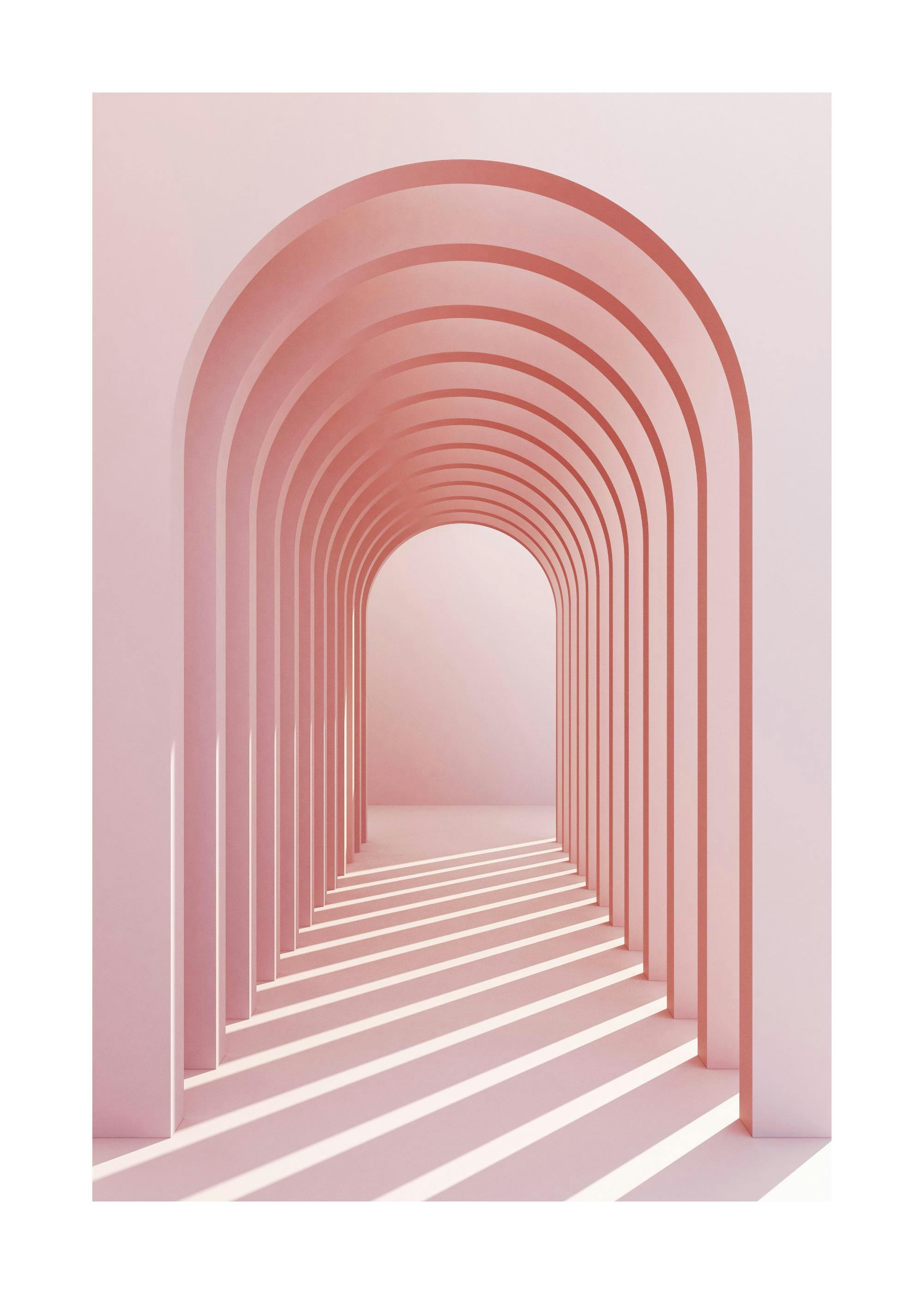 Pink Archway Print 0