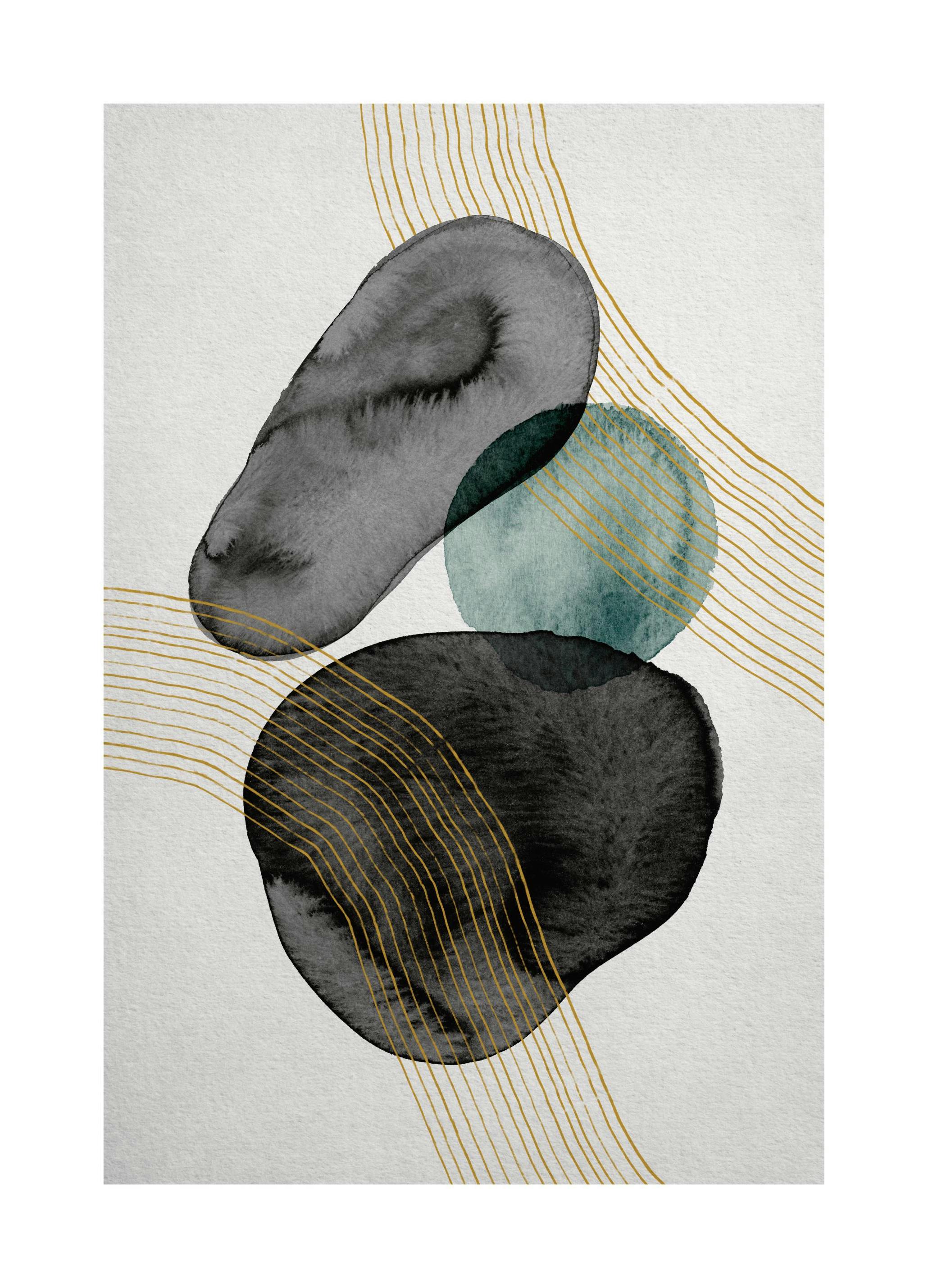 Prints - Ash and Moss No1 Print (30x40 cm) - Abstract art prints