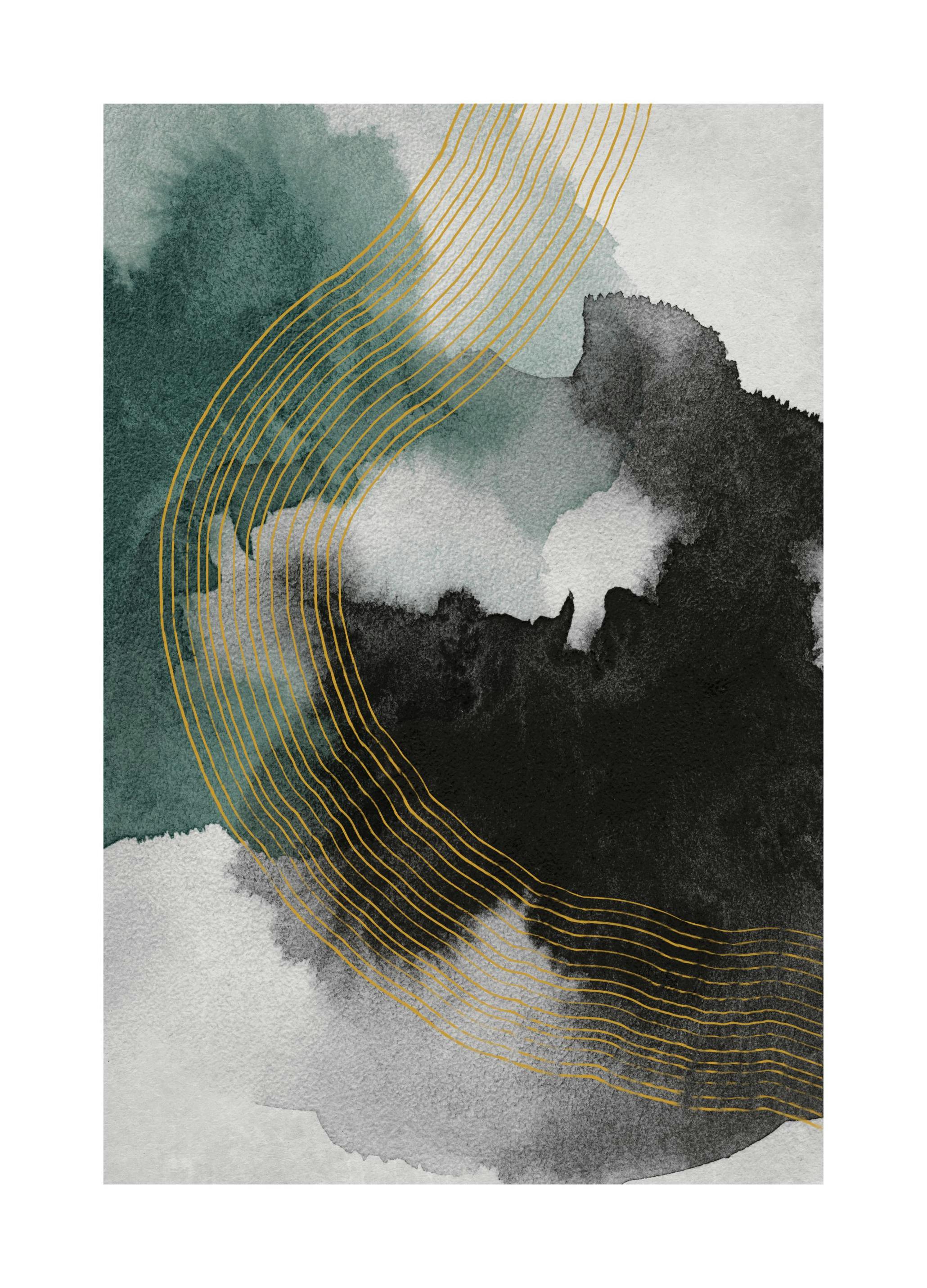 Prints - Ash and Moss No2 Print (50x70 cm) - Abstract art prints
