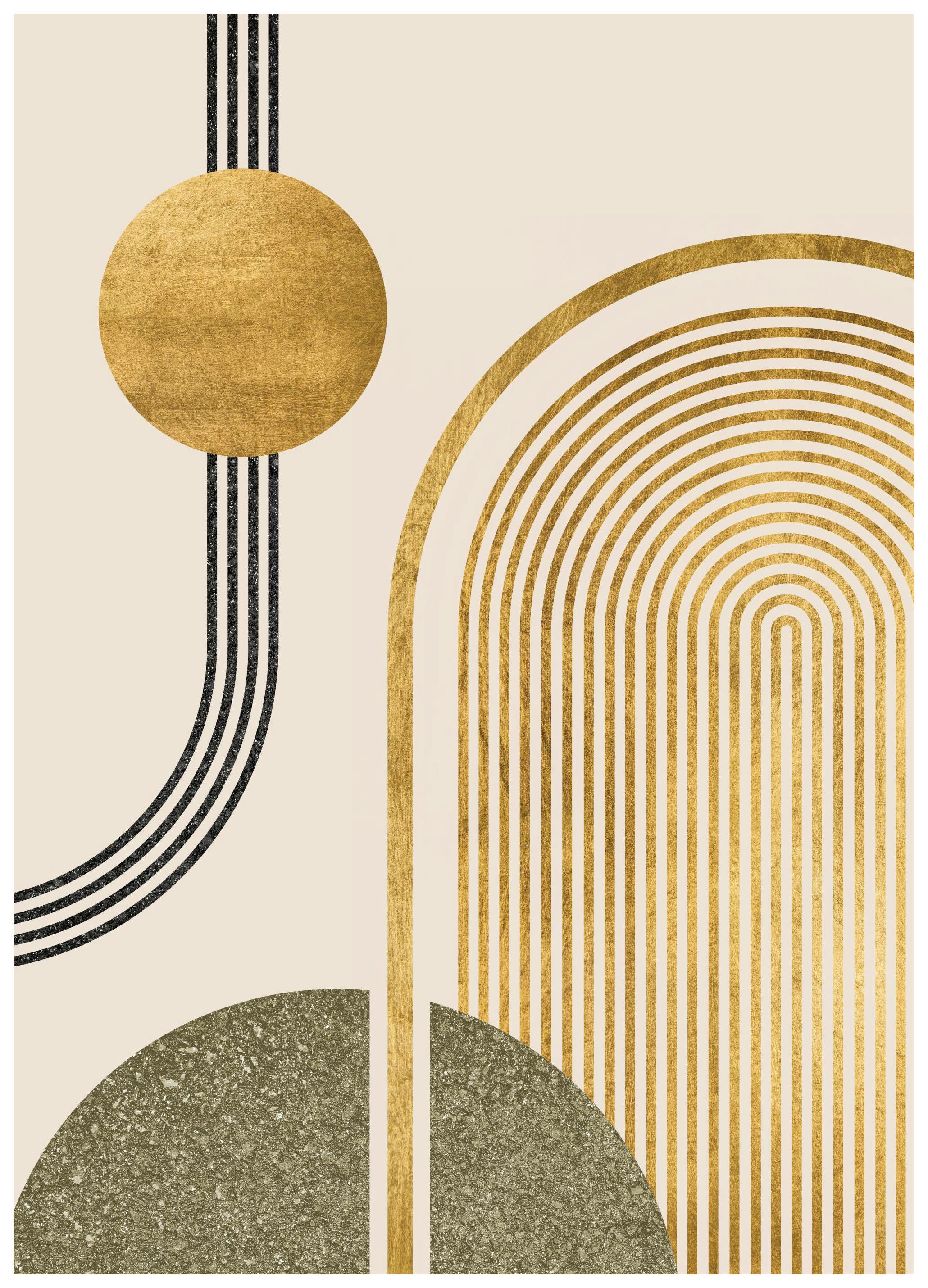 Green & Gold No1 Plakat (50x70 cm)-Plakaty