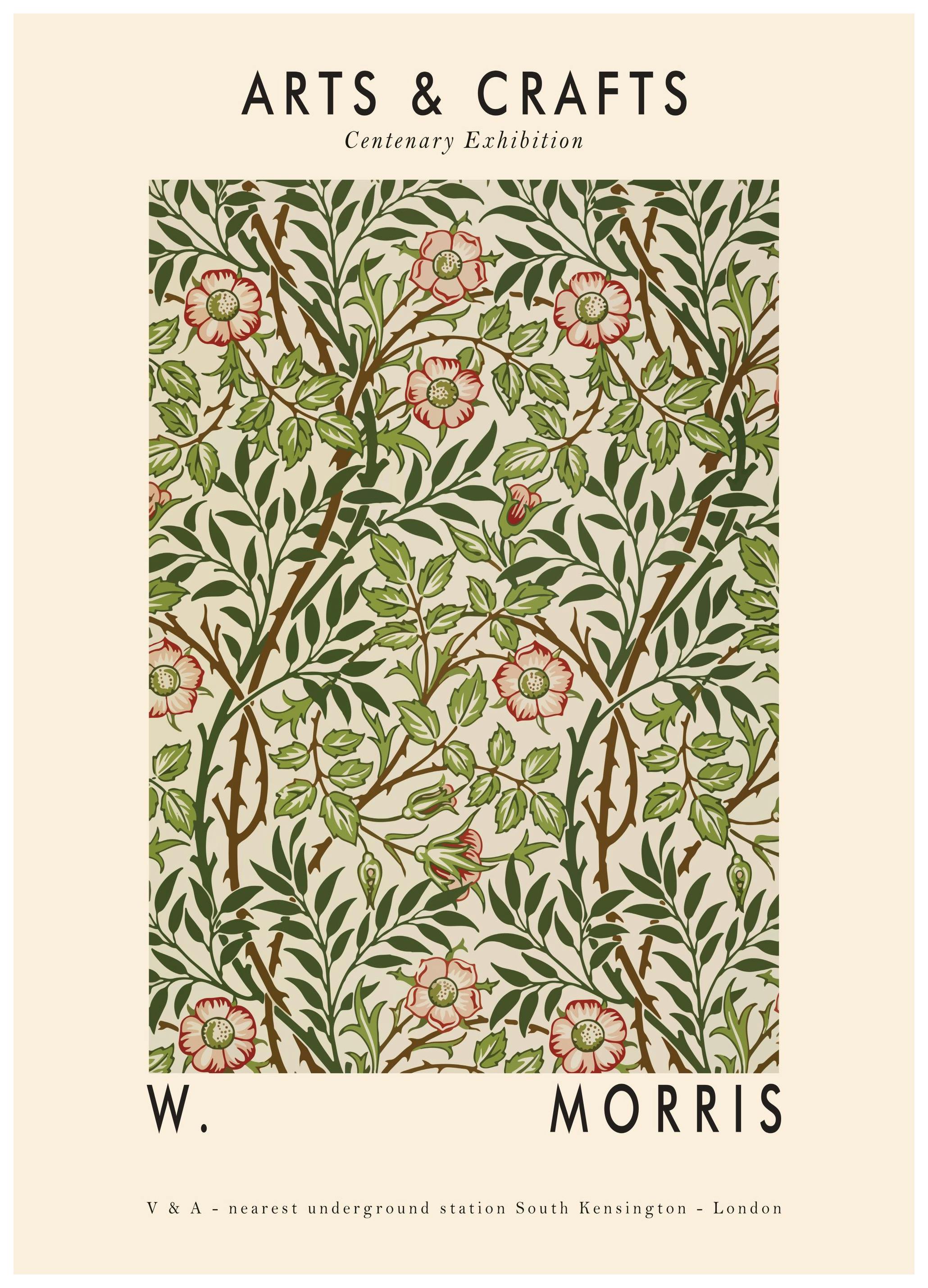 Arts & Crafts Green Poster (30x40 cm)