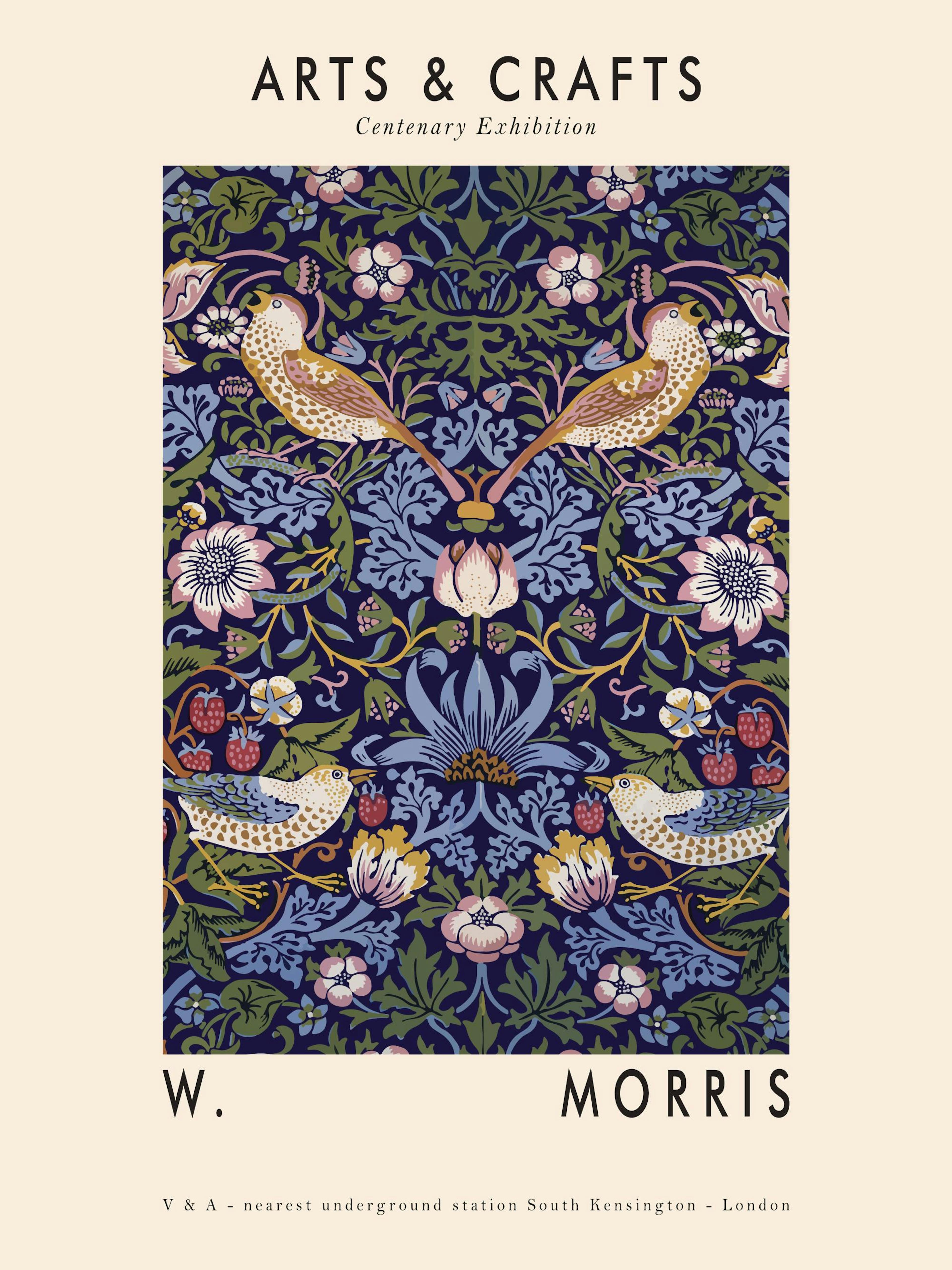 Arts & Crafts Floral Print