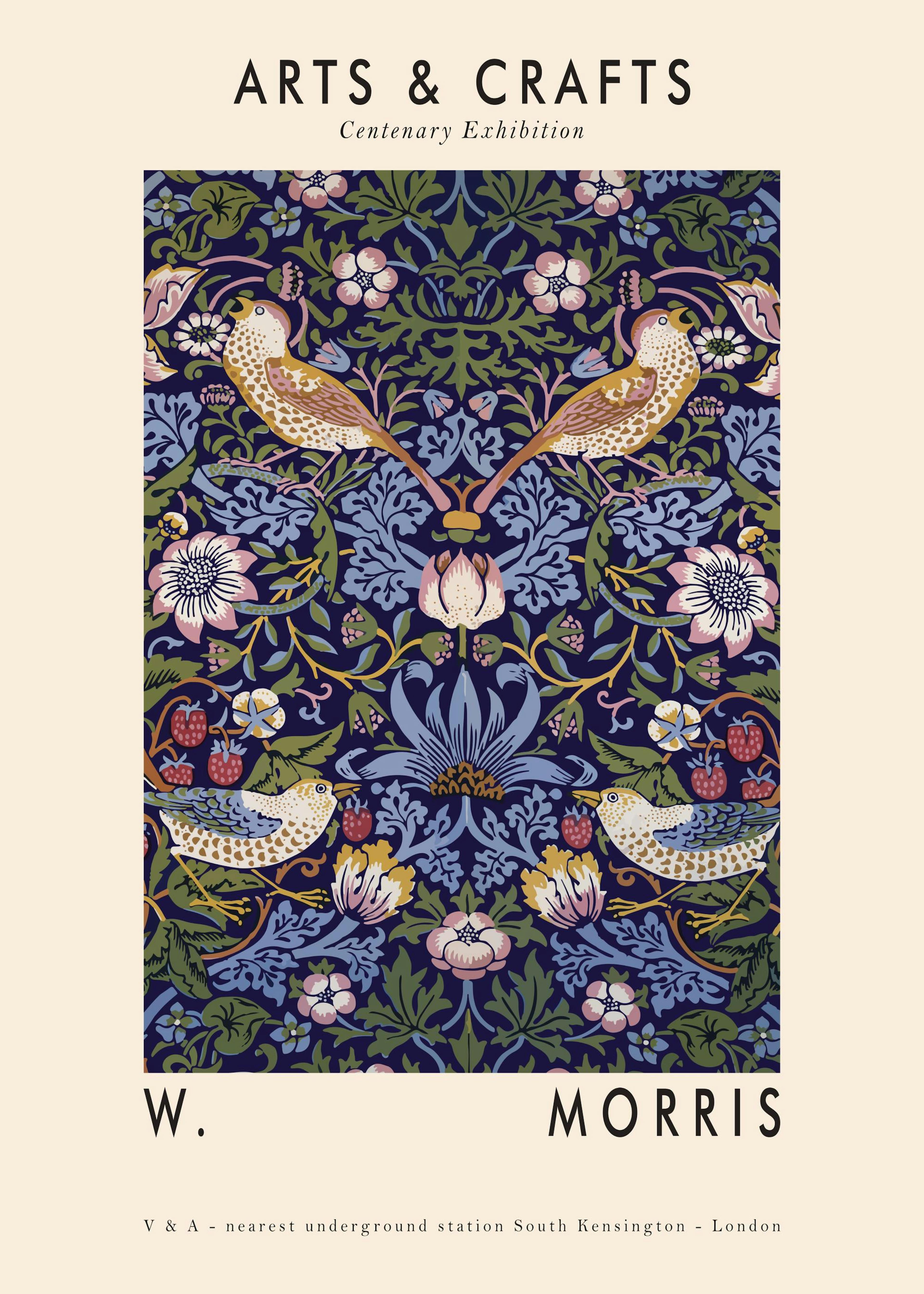 Arts & Crafts Floral Poster 0