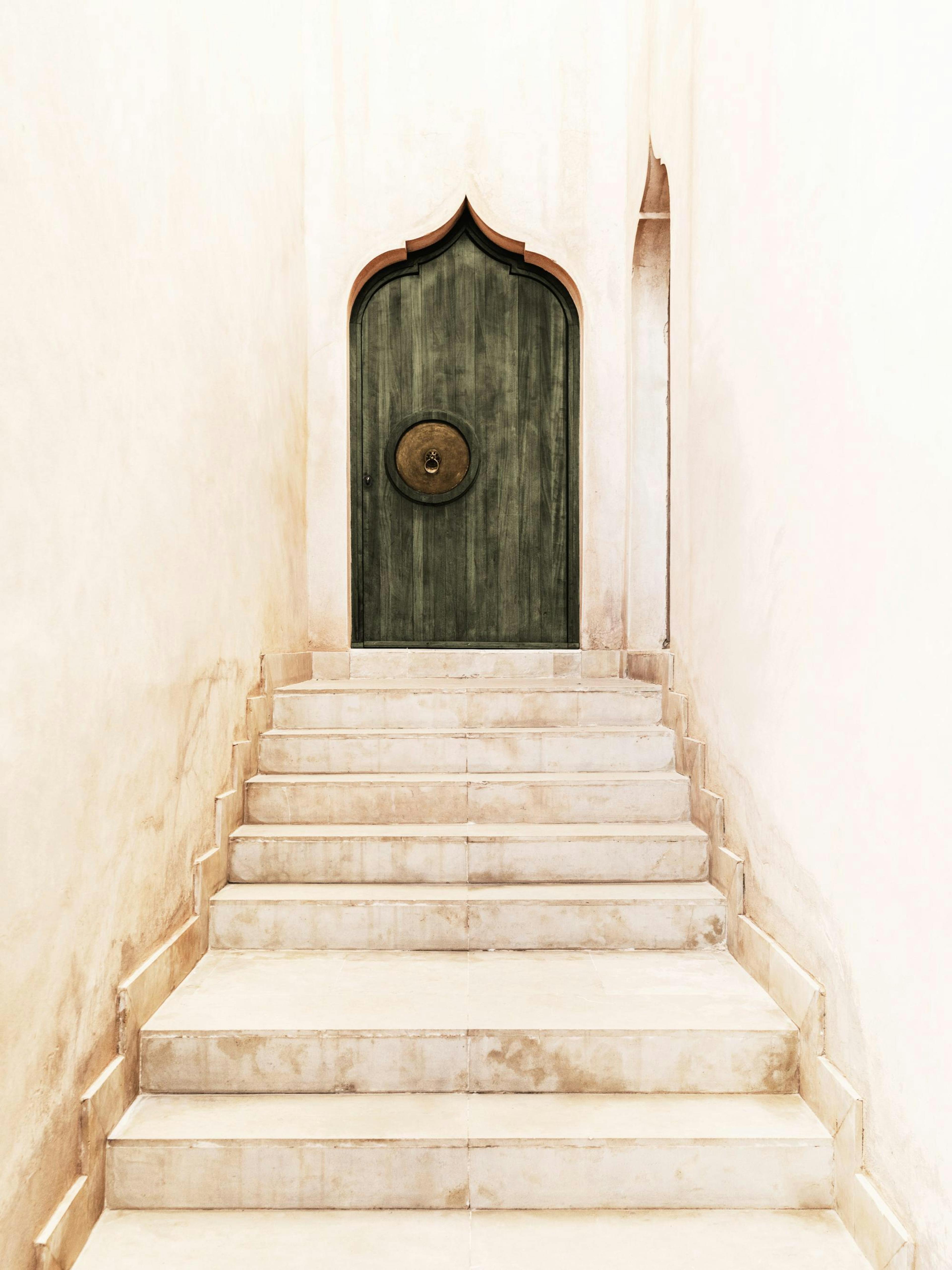 Marrakech Green Door Print