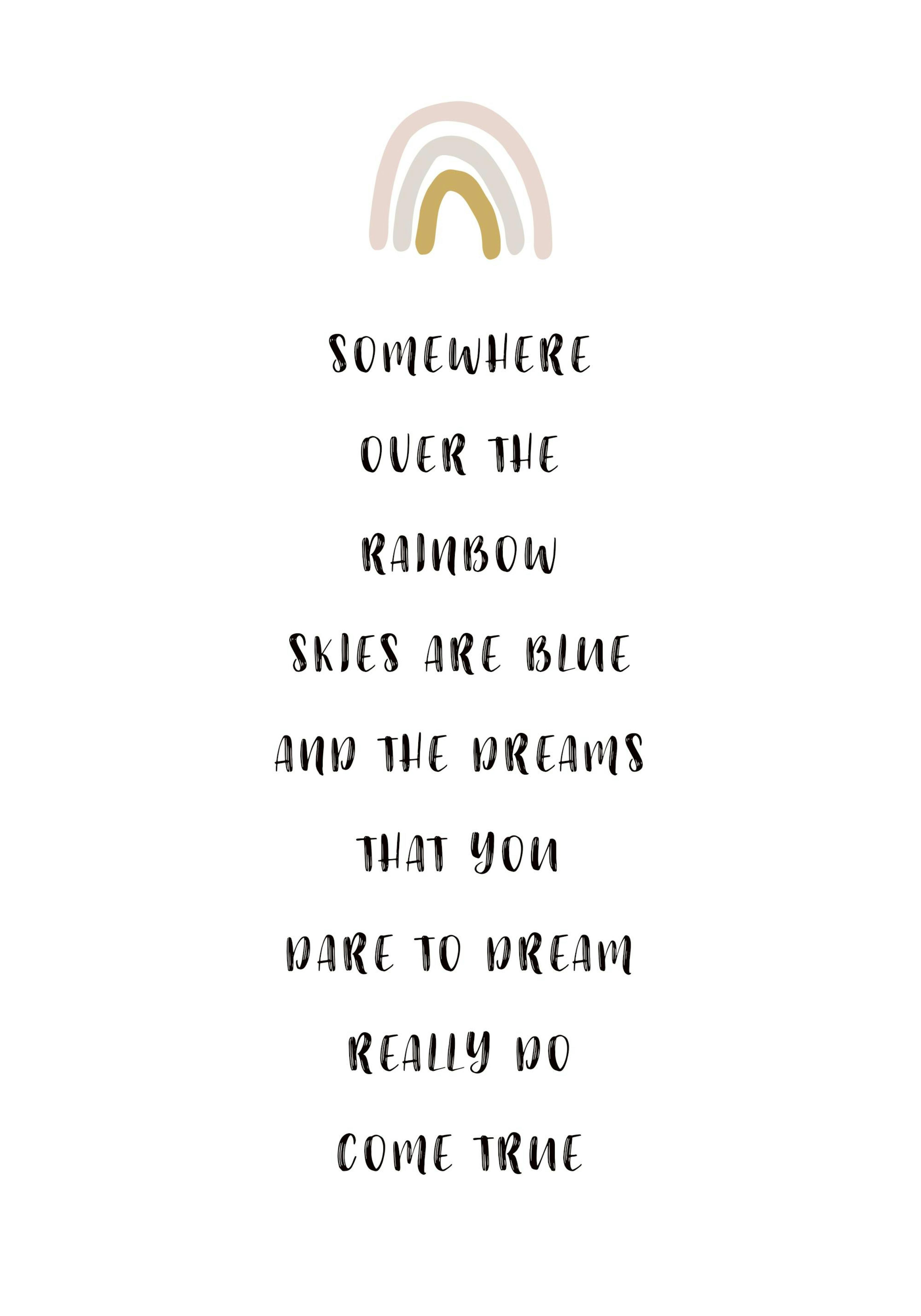 Over The Rainbow Print
