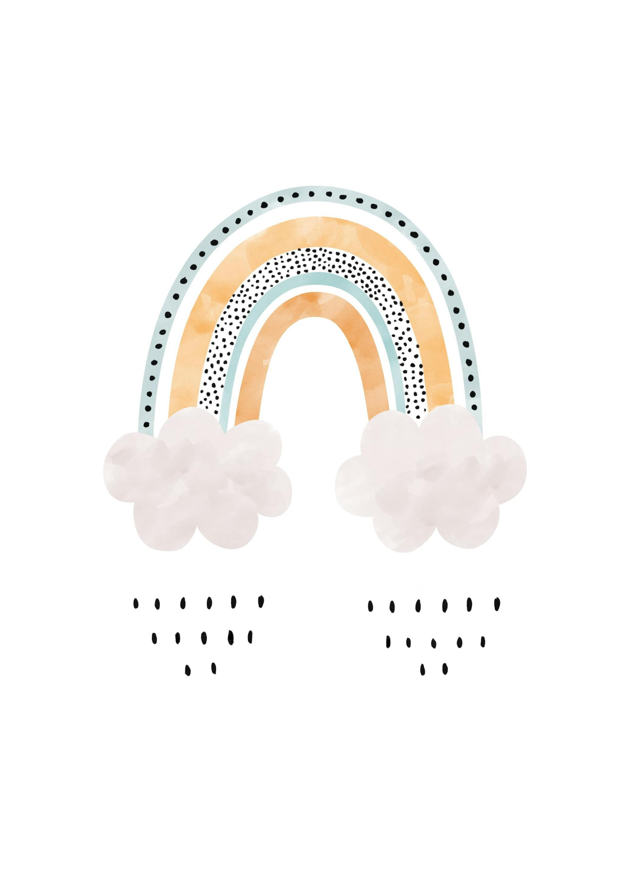 Little Rainbow Poster (21x30 cm) - Babyposters