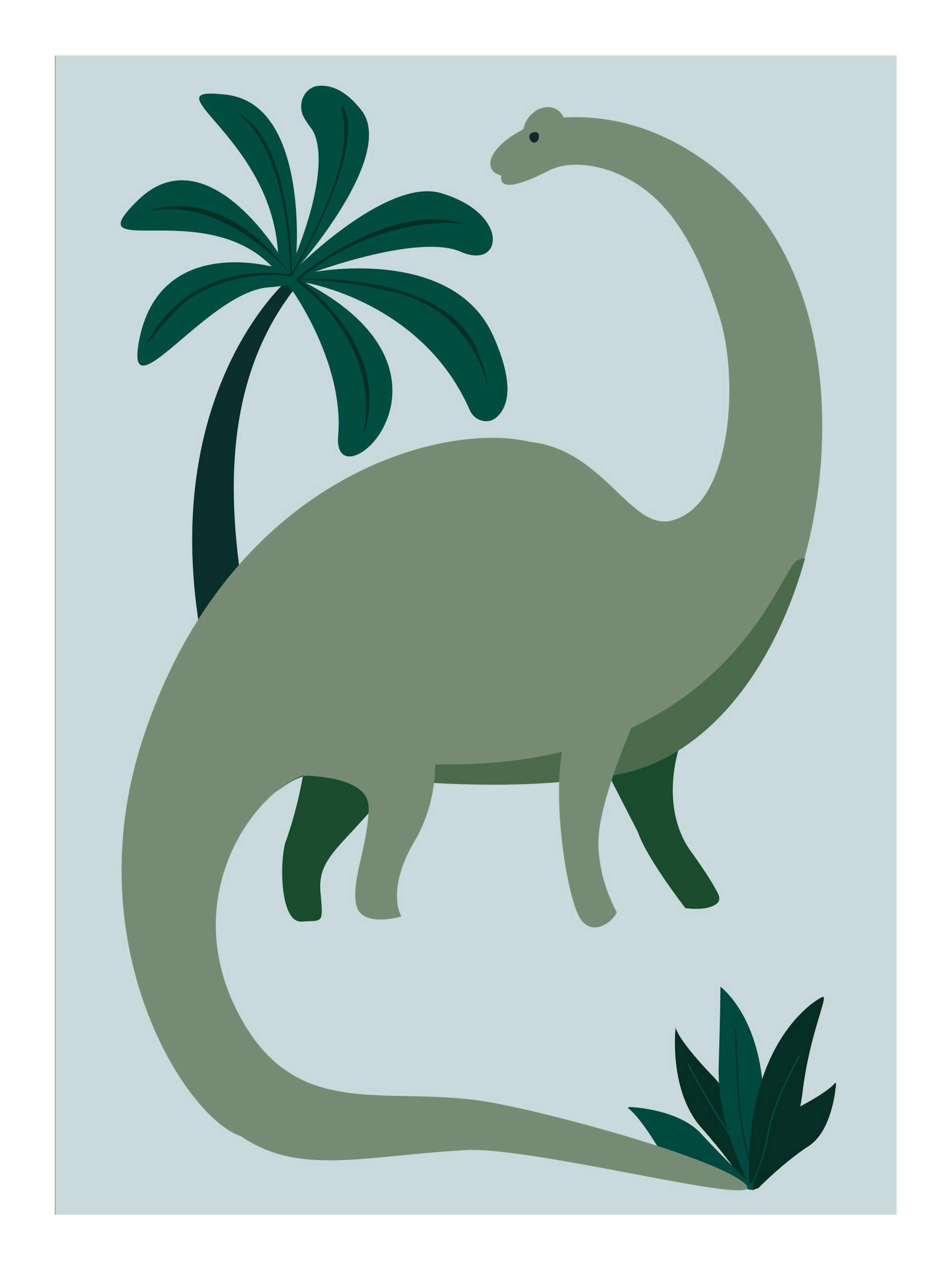 Green Dinosaur Plakat