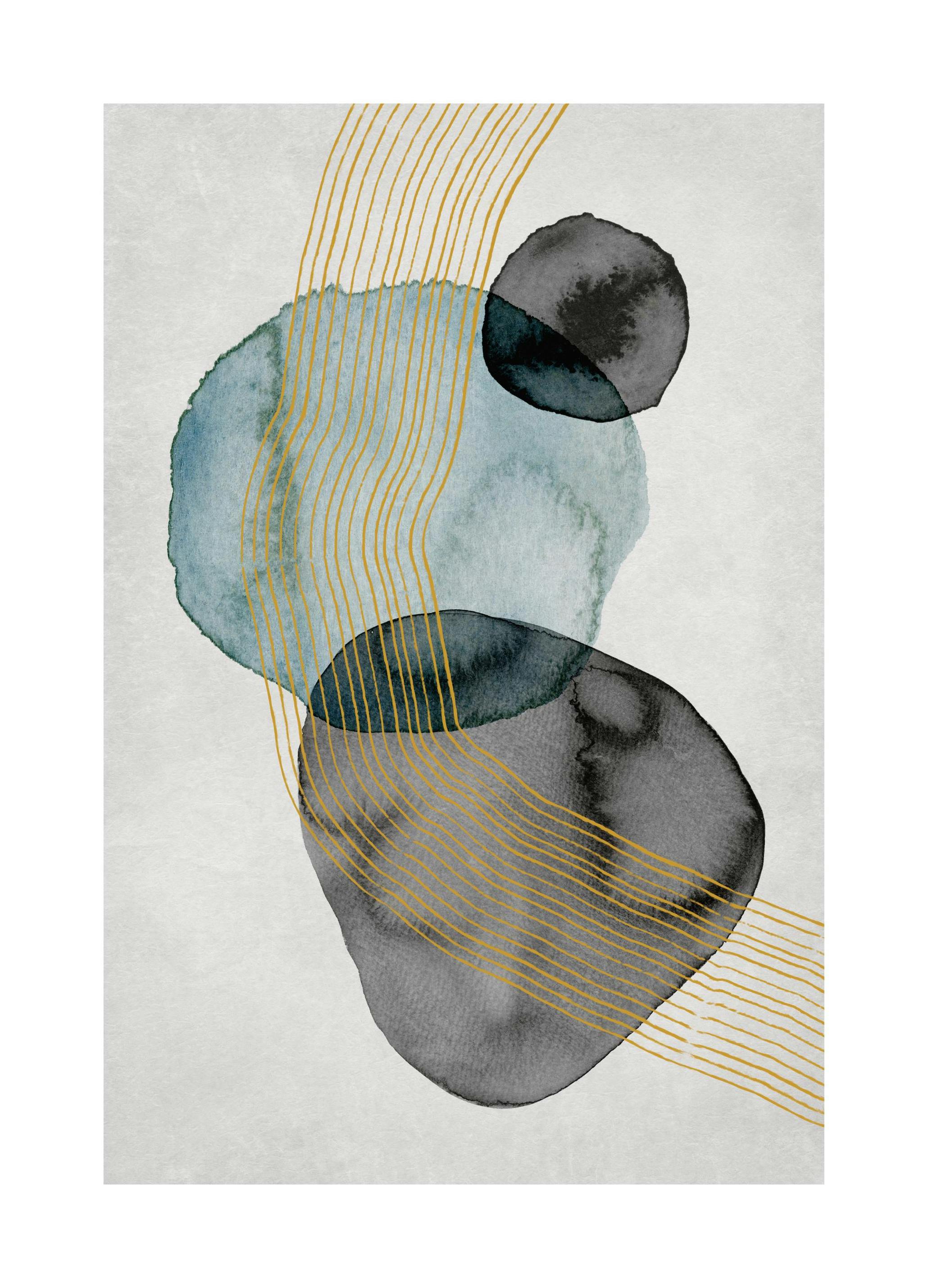 Ash and Moss No3 Poster (50x70 cm) - Abstracte posters