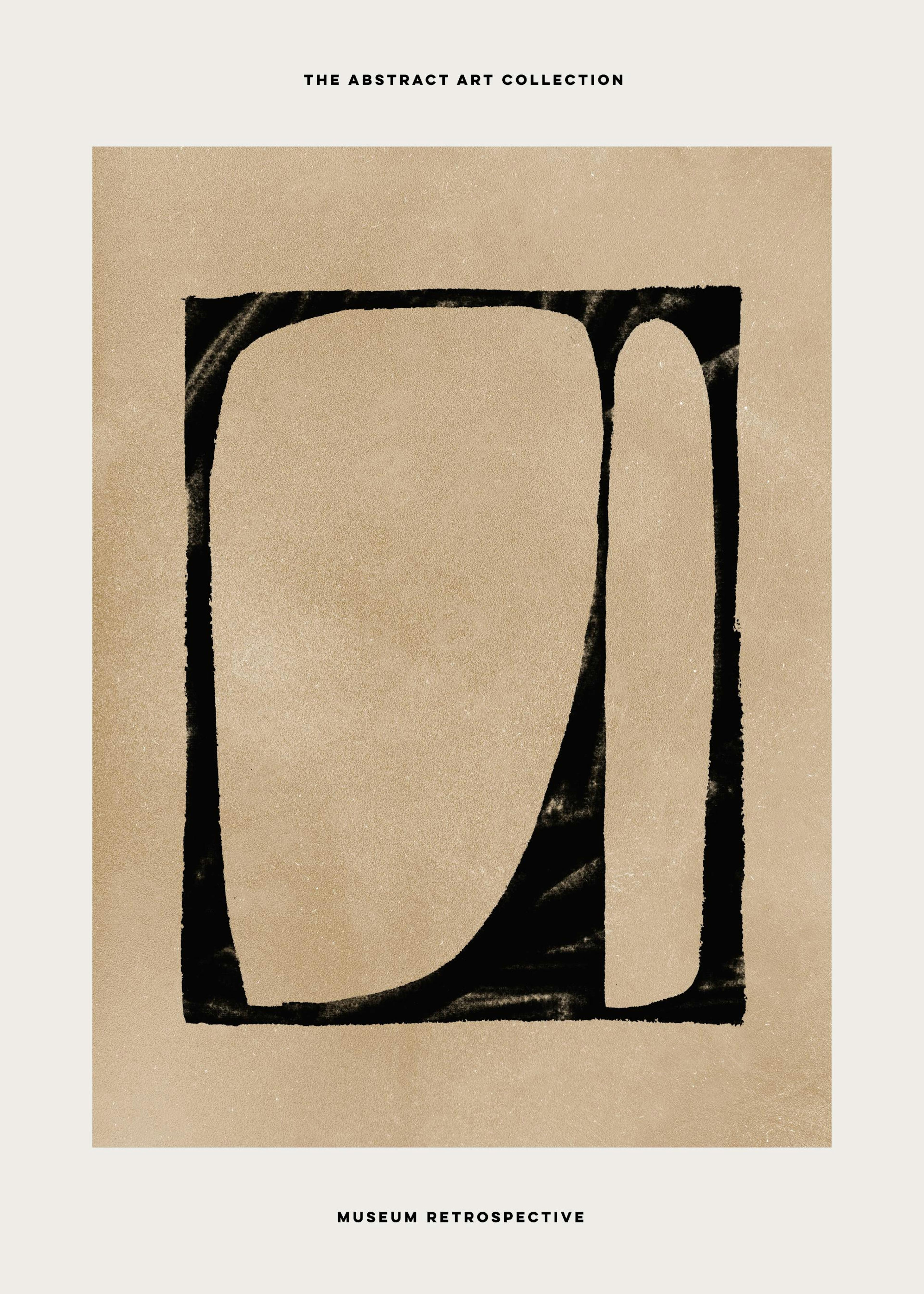 Black and Beige Poster 0