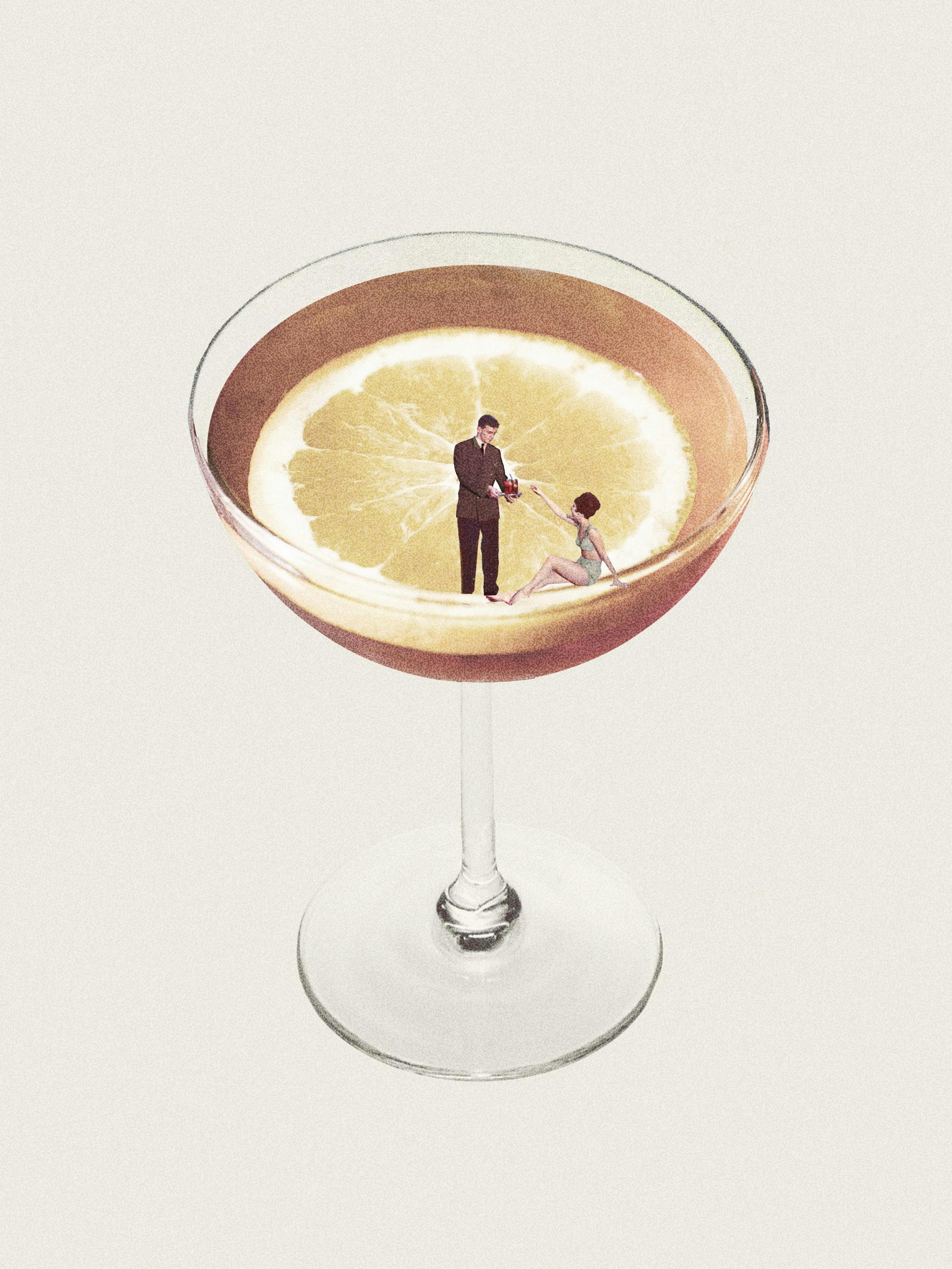 Maarten Leon - Lemon Cocktail Print