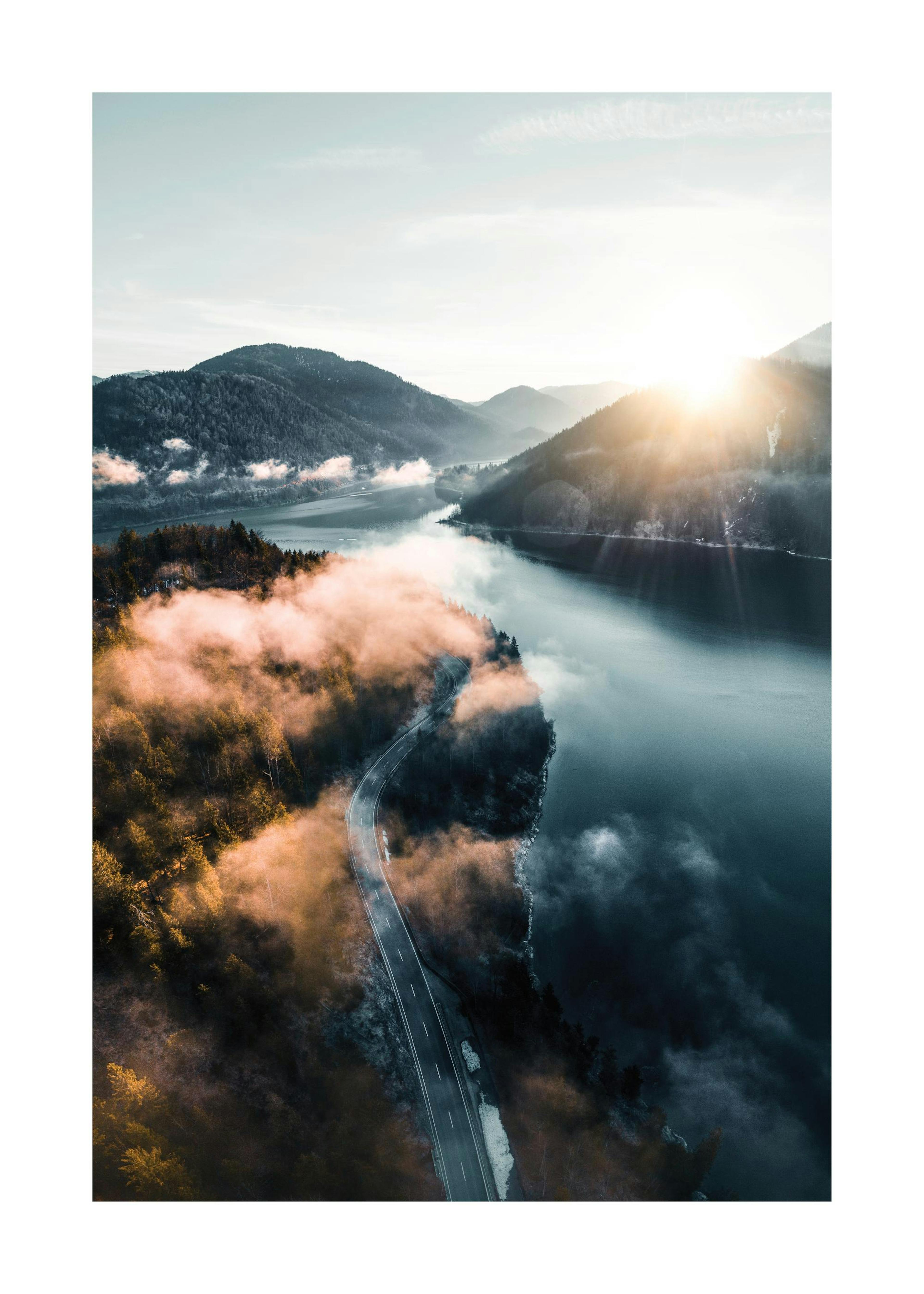 Clouds Over Lake Print 0